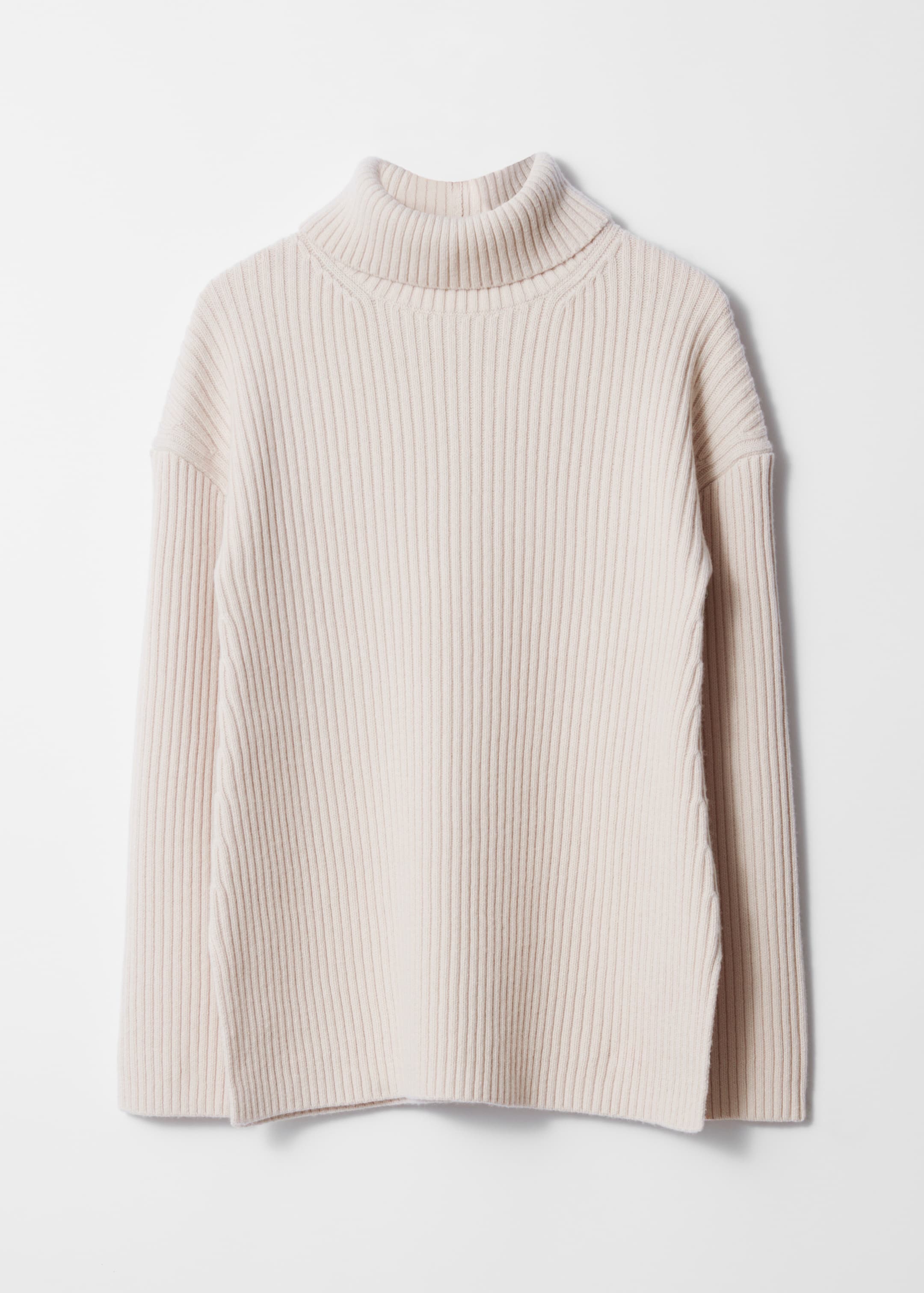 Grösseres Bild ansehen: Strickpullover aus Wolle mit Rollkragen - Cremeweiß - DAMEN | H&M CH 6