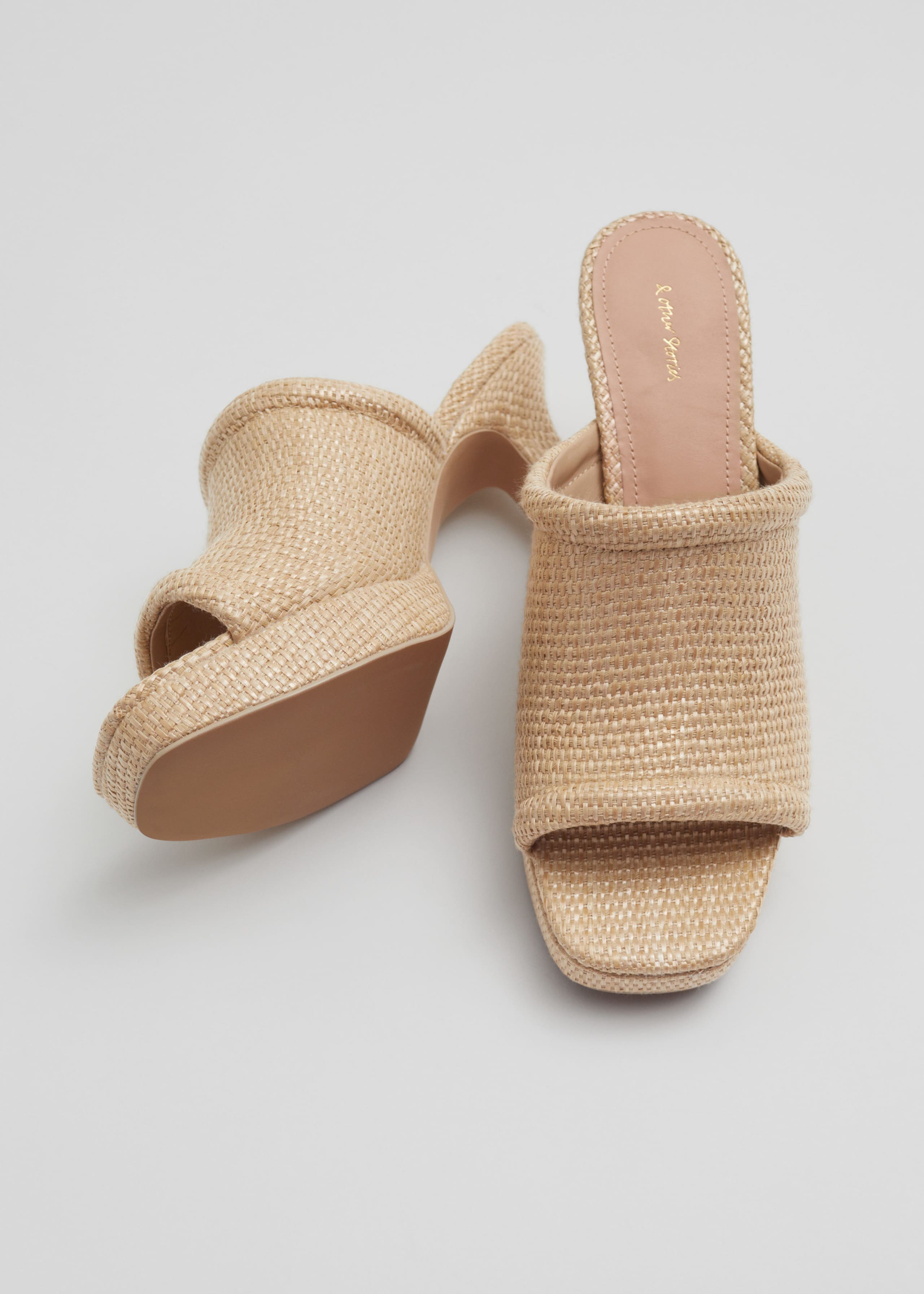 Image of Flared Heel Platform Mules
