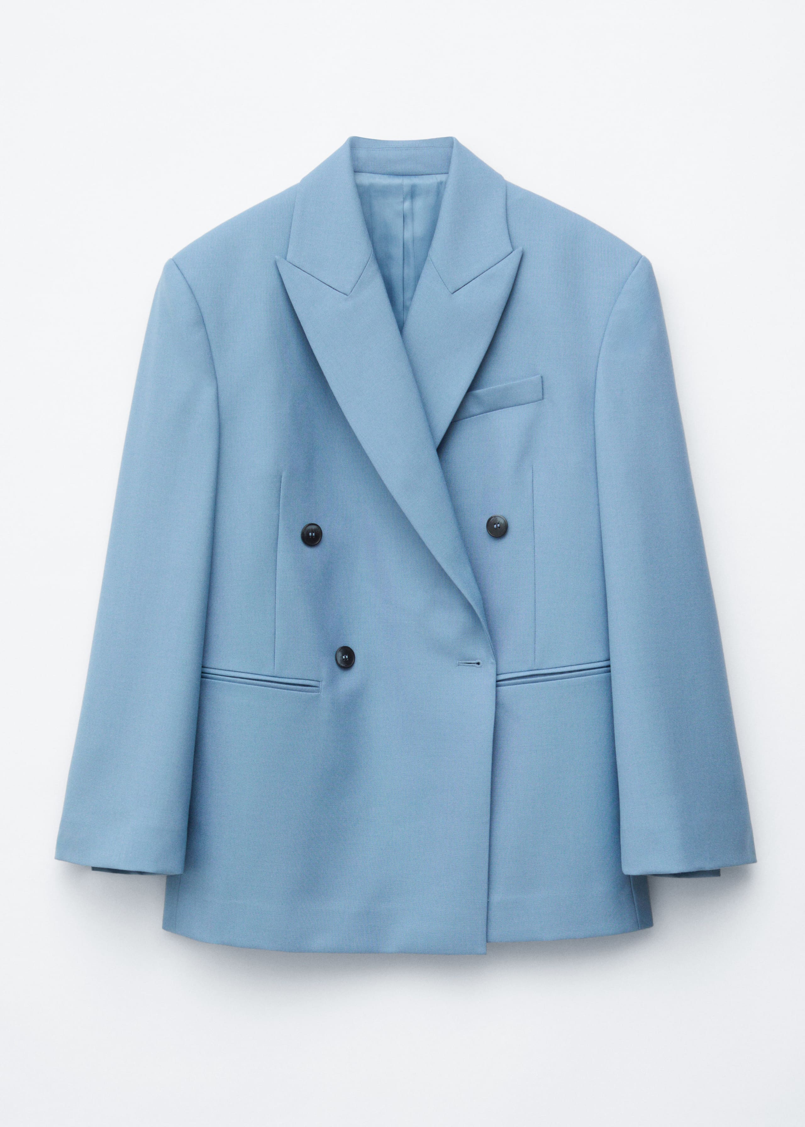 Image of Double-Breasted Wool Blazer