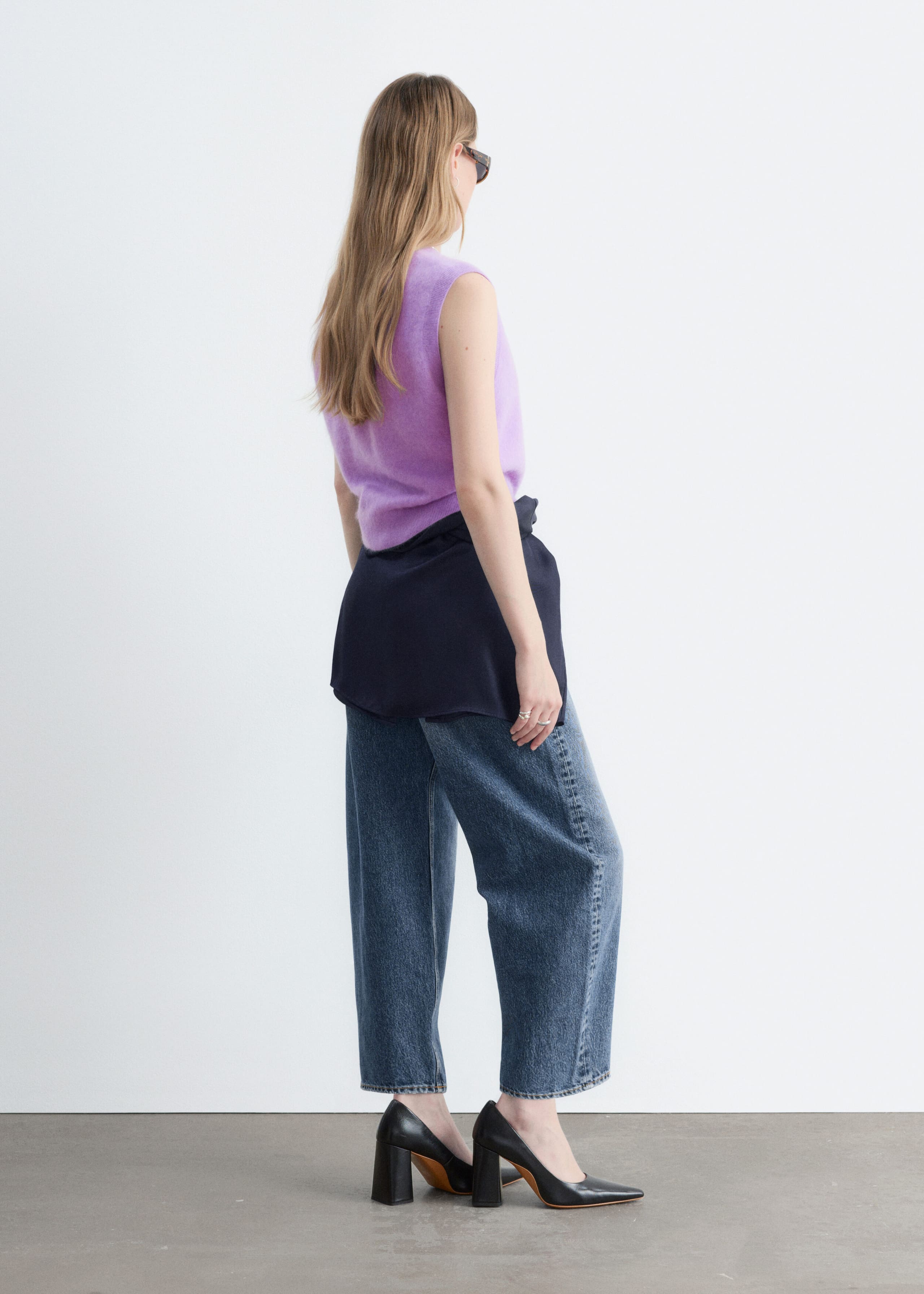 Brushed Cashmere Vest - Lilac - Still Life