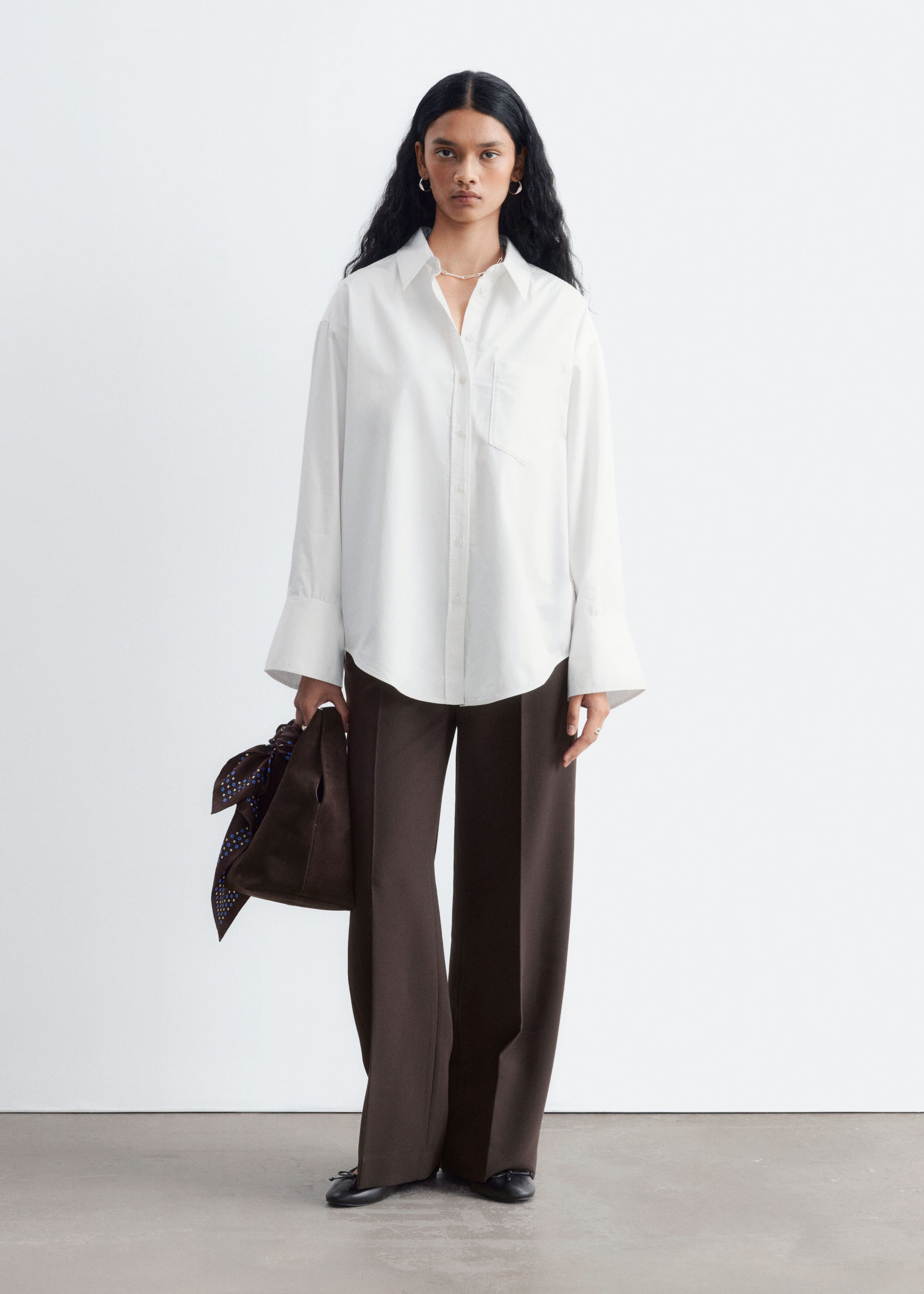Cotton Shirt - White - Lookbook