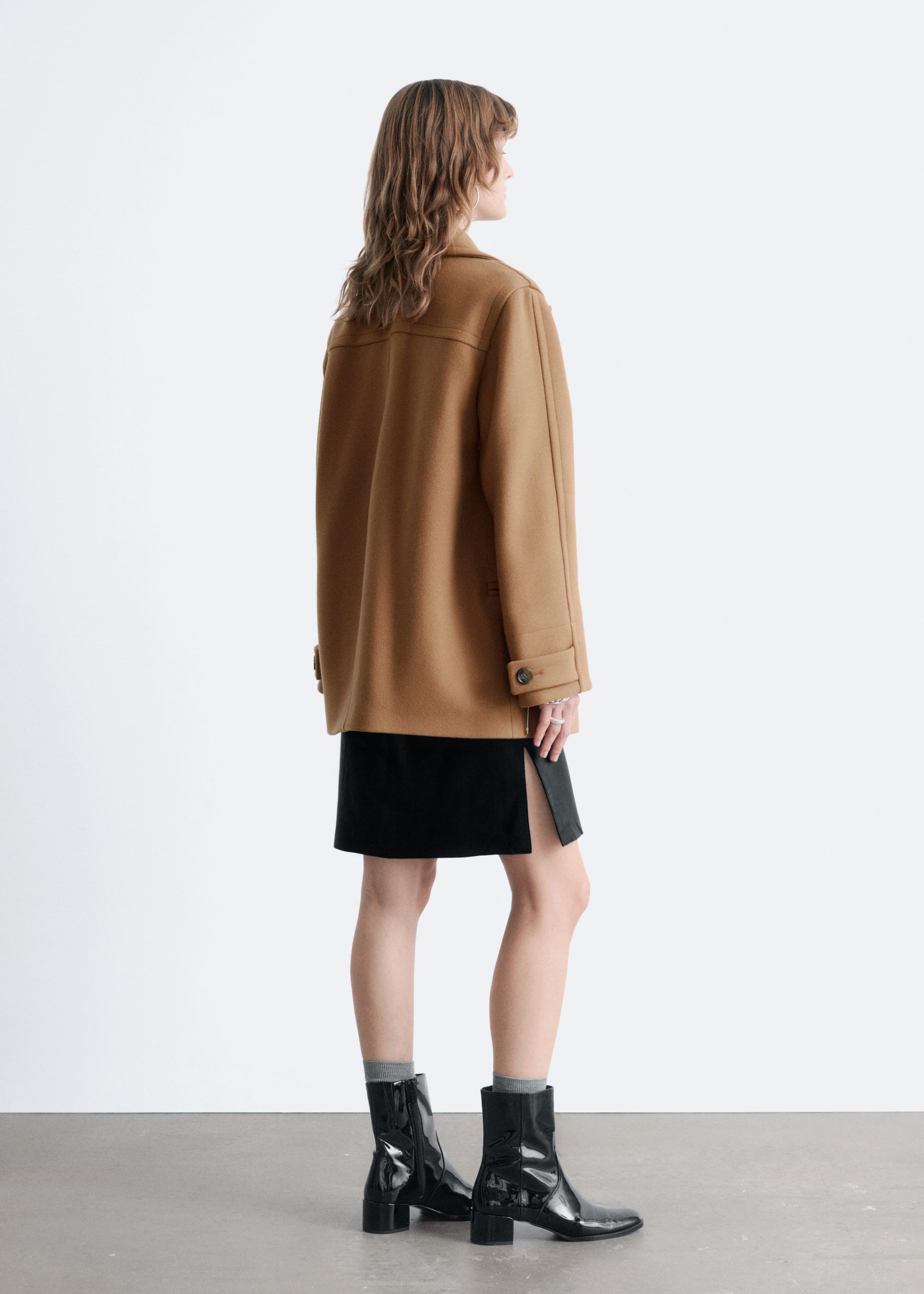 Image of Tailored Wool Pea Coat