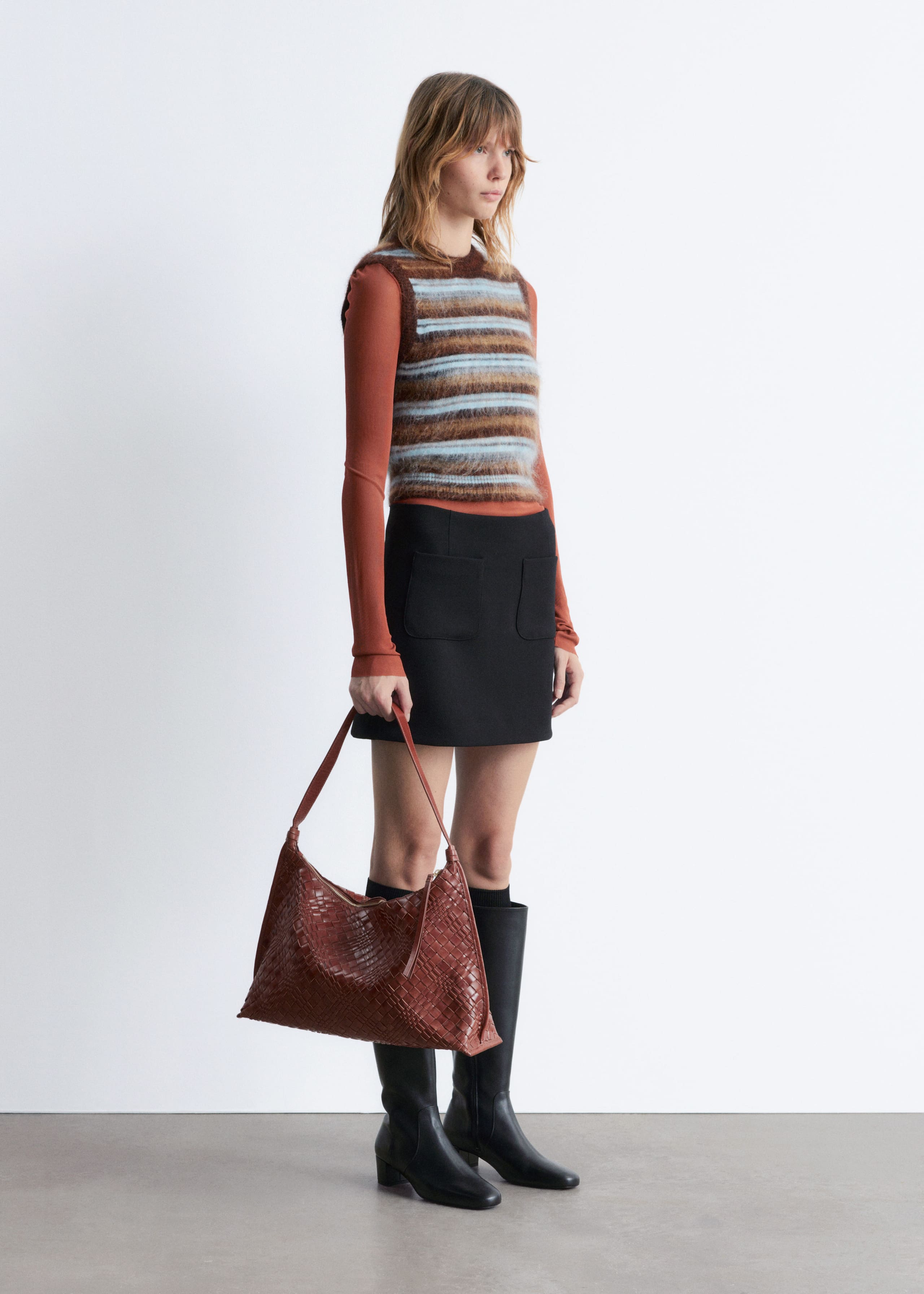 Image of A-line Mini Skirt
