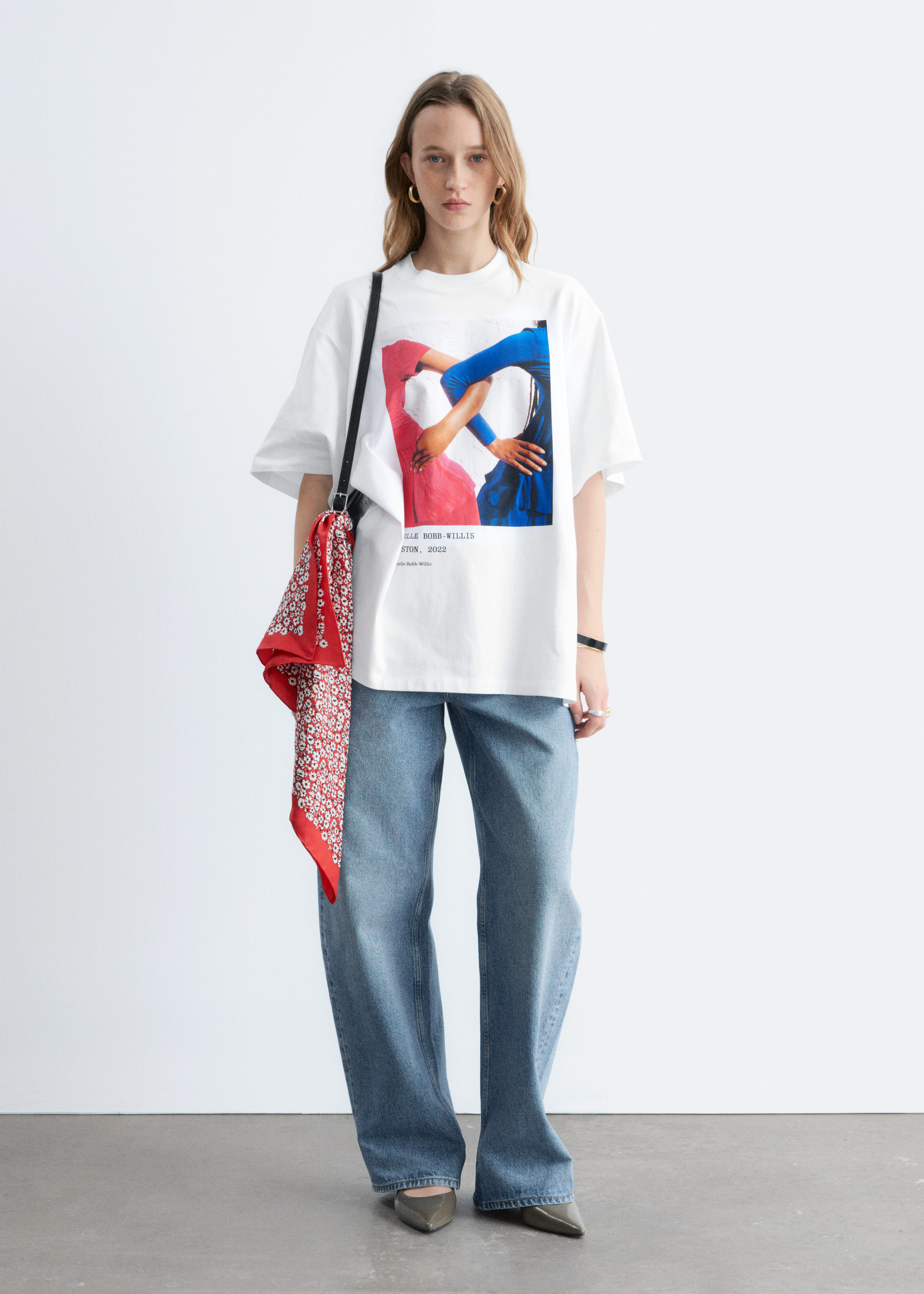 Oversized Print T-Shirt - White/Photo Print - & Other Stories US