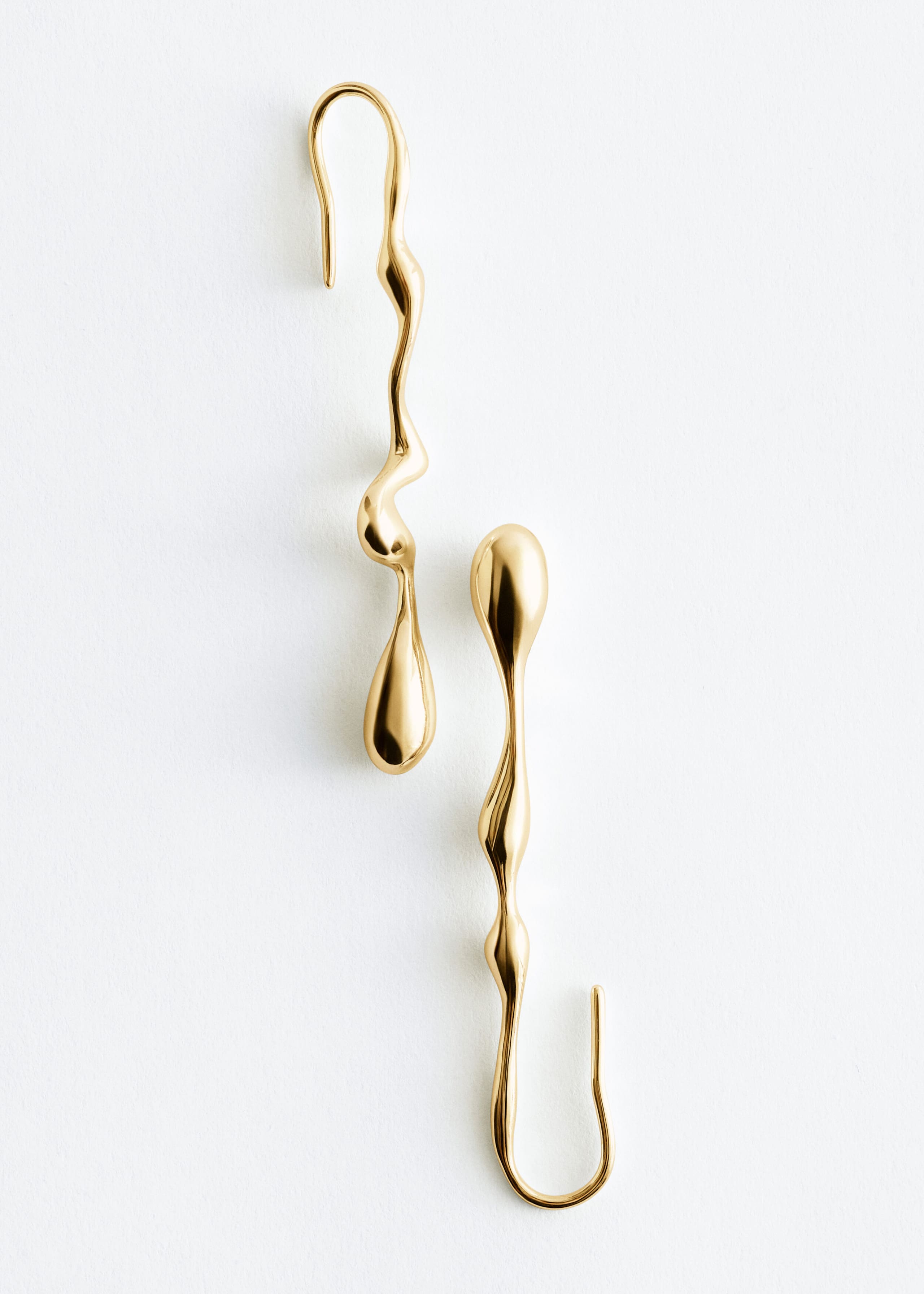 Orecchini a goccia allungati - Oro - Natura morta