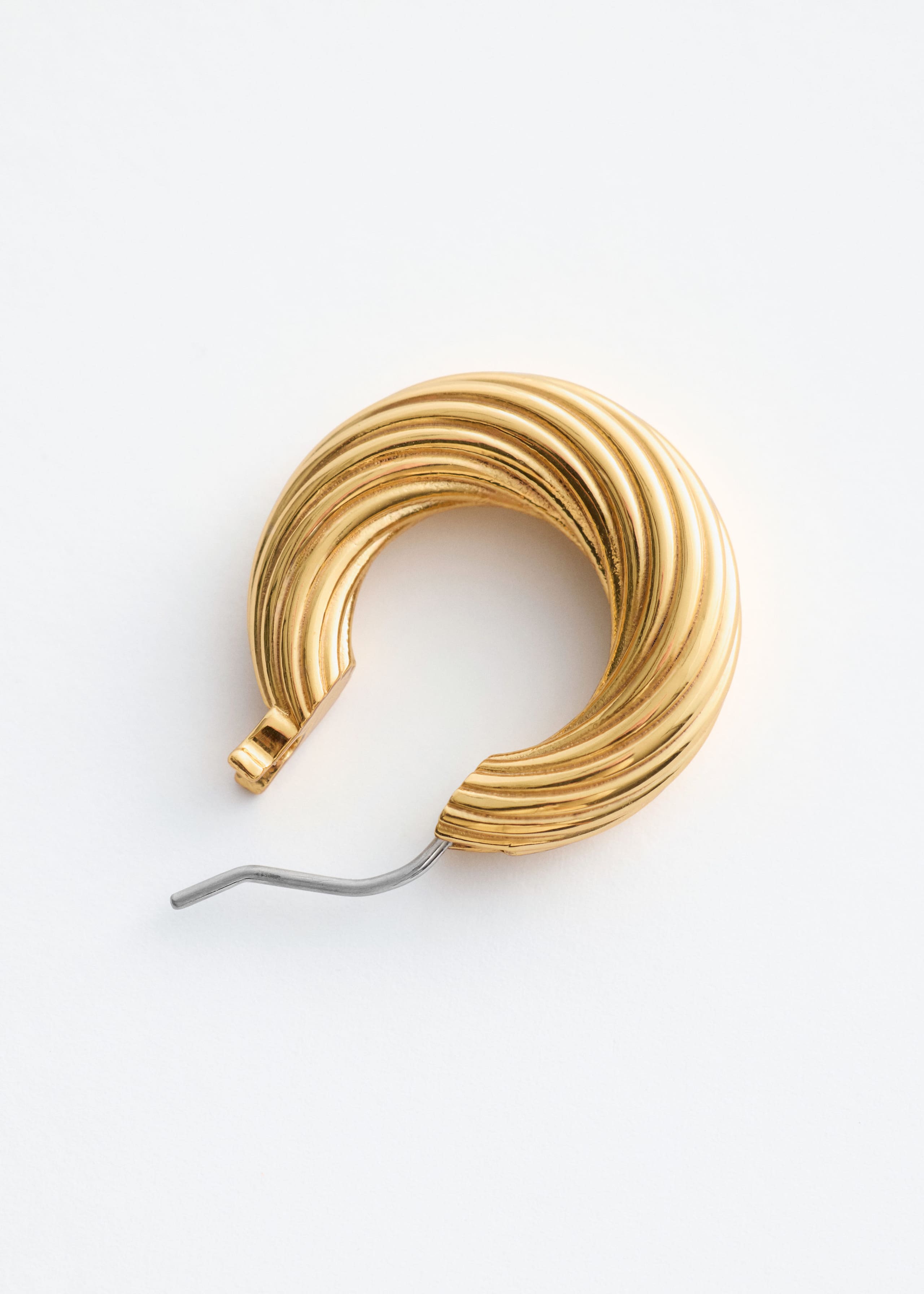 Fluted Hoop Earrings - Silver - Still Life