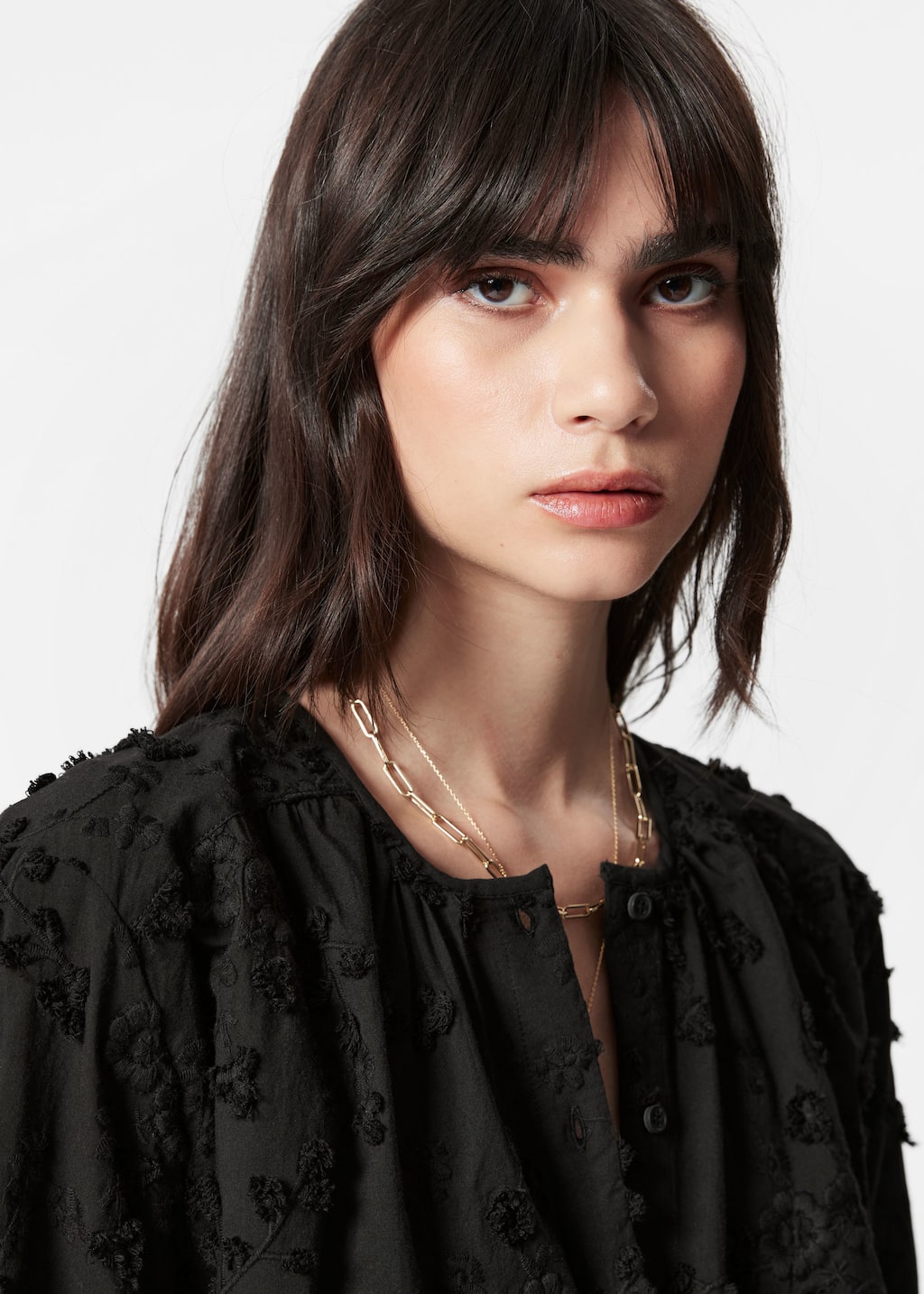 Image of Oversized Puff-Sleeve Blouse
