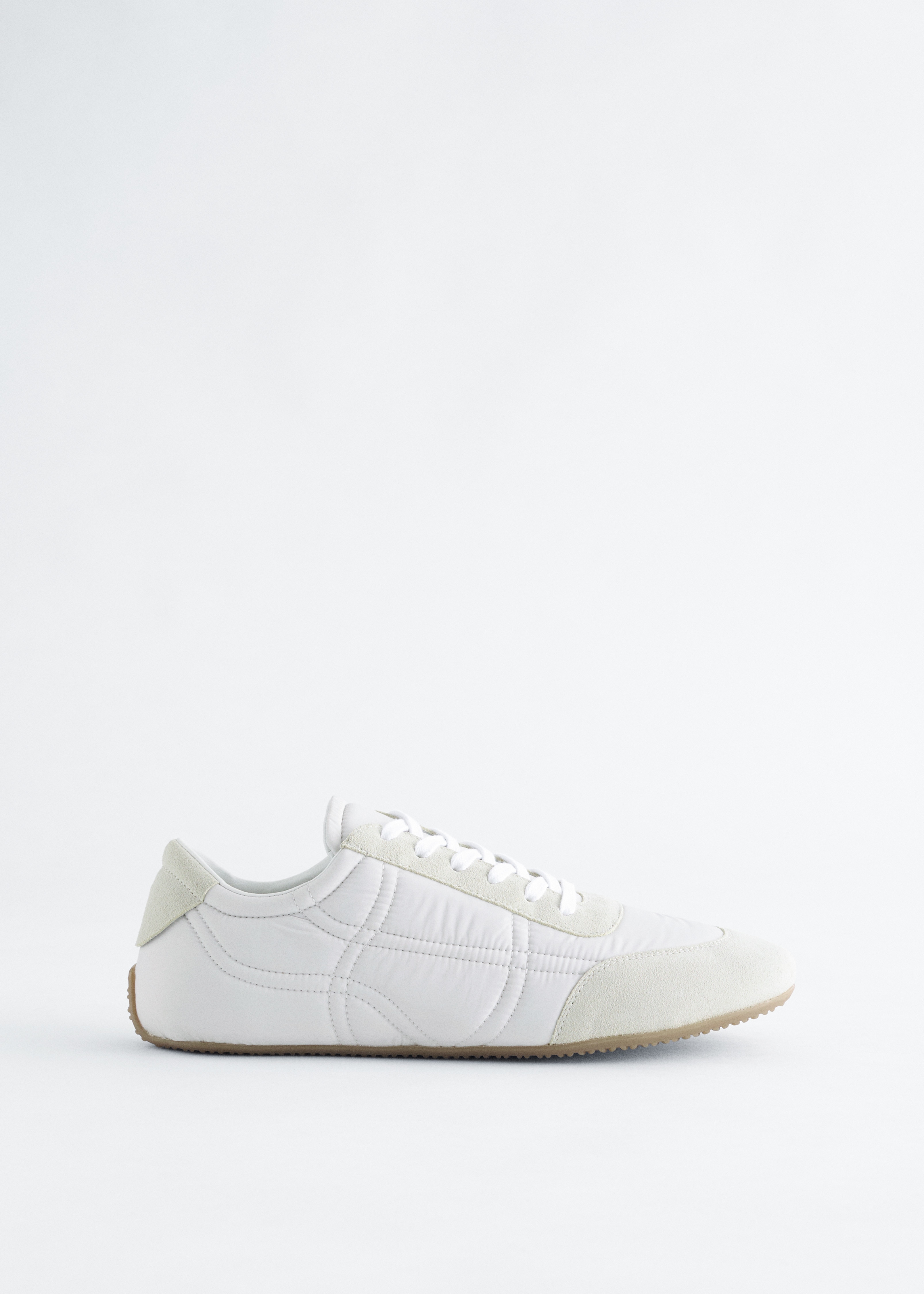 Velúr részletes edzőcipő - Fehér/Bézs/Fekete/Barna