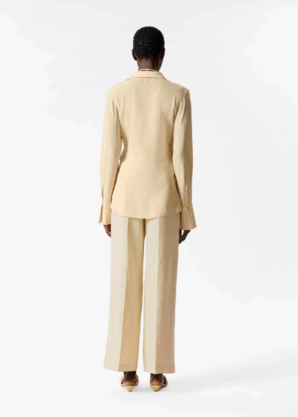 Image of Ruffle Wrap Blouse