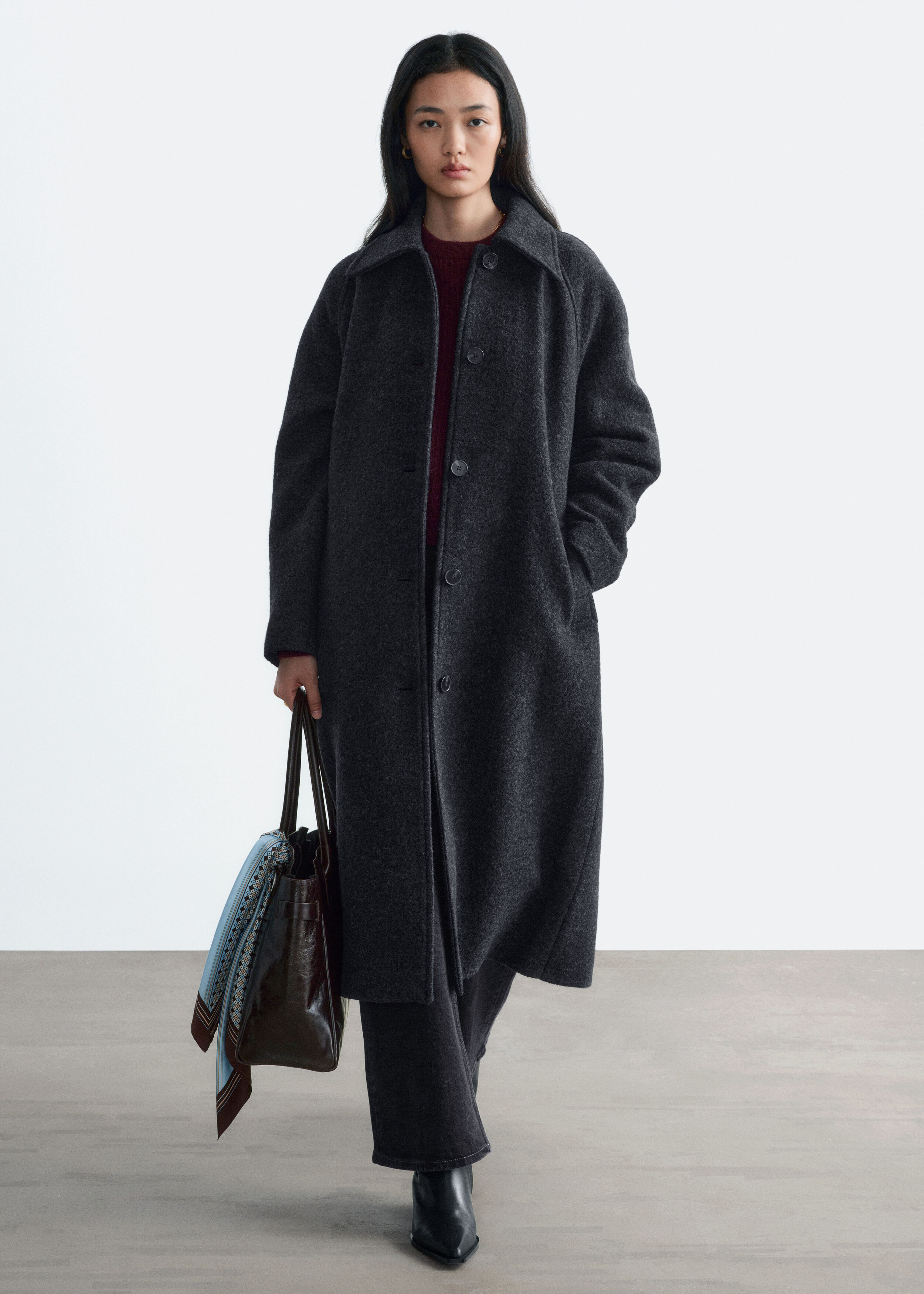 Bouclé Wool Car Coat by & Other Stories