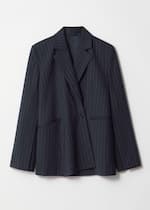 Navy Pinstripe