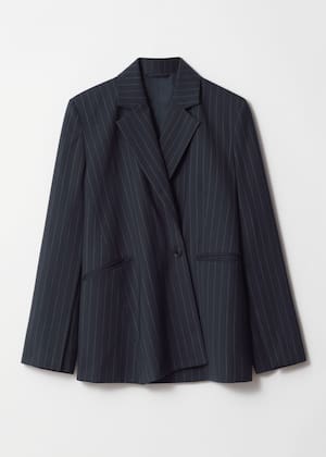 Navy Pinstripe