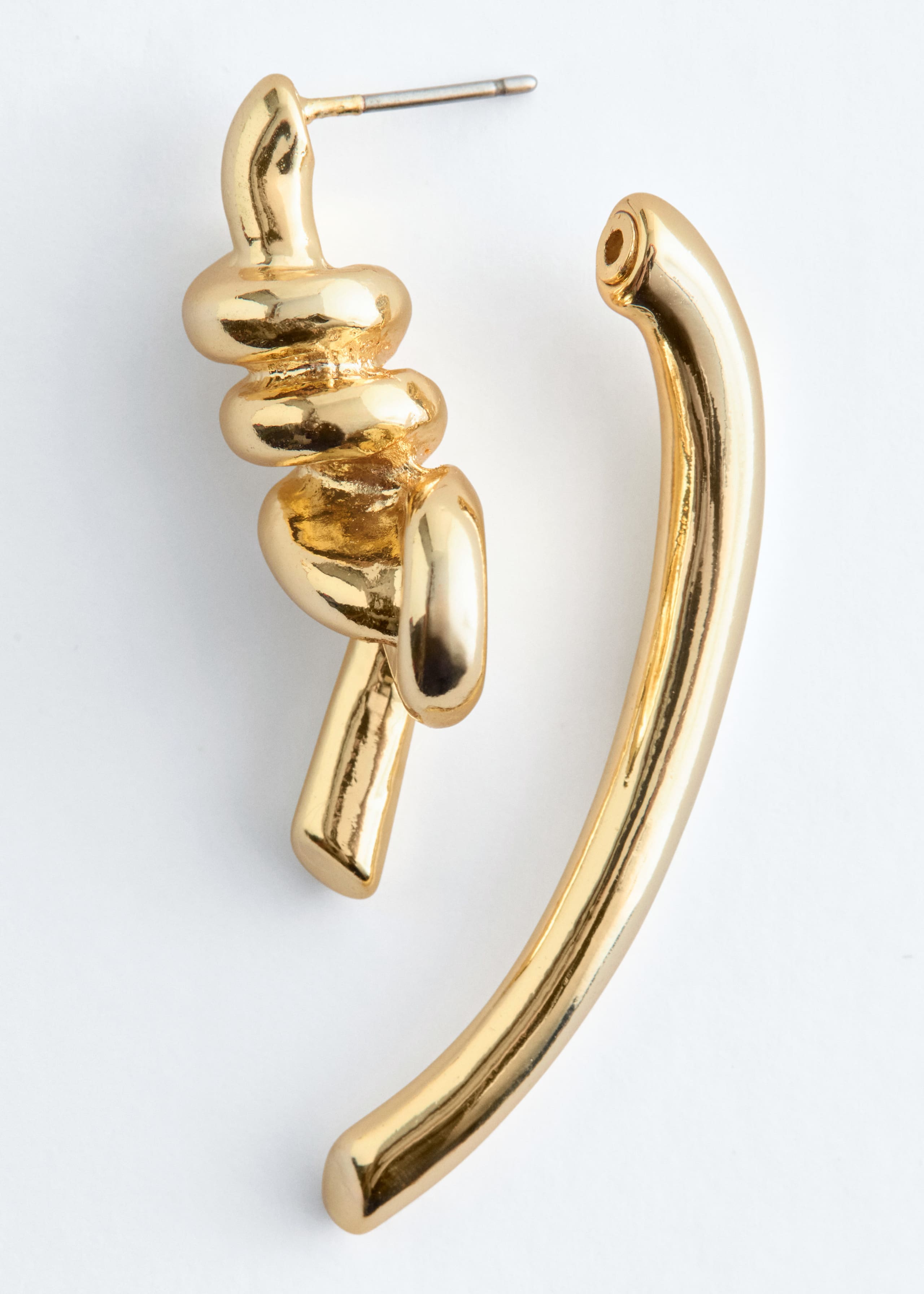 Image of Knot-Detail Front-Back Earrings