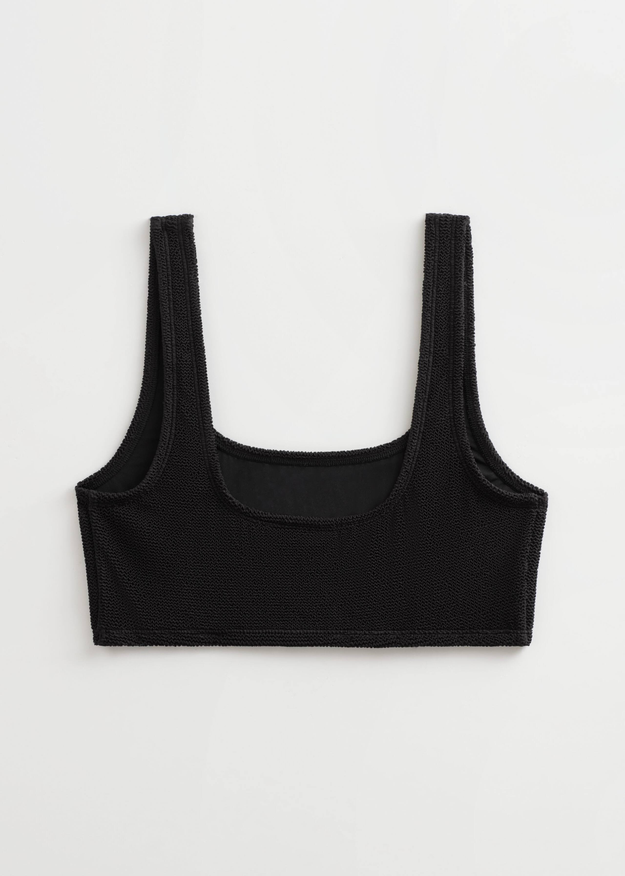 Textured Bikini Top - Black - Still Life