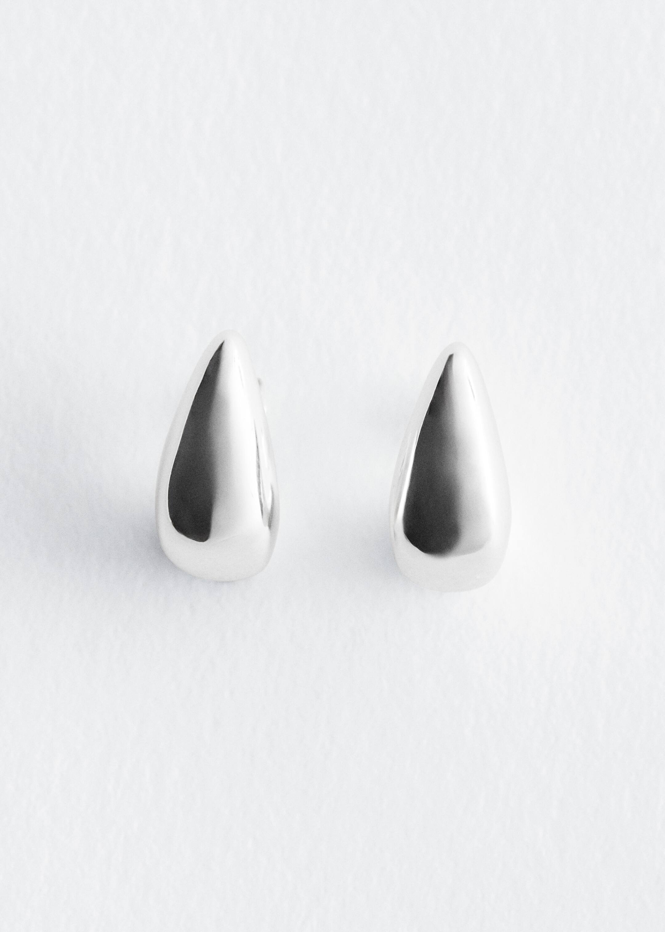 הצגת תמונה גדולה יותר: Curved Earrings - כסוף - Ladies | H&M IL 1