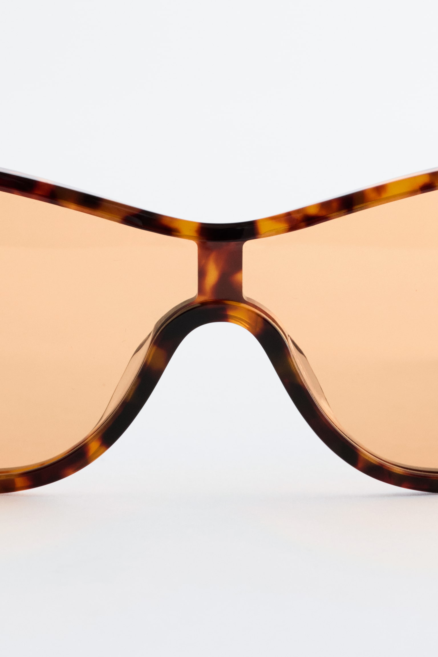 Zonnebril van acetaat met ovaal montuur - Oranje tortoise/Grijs - 3