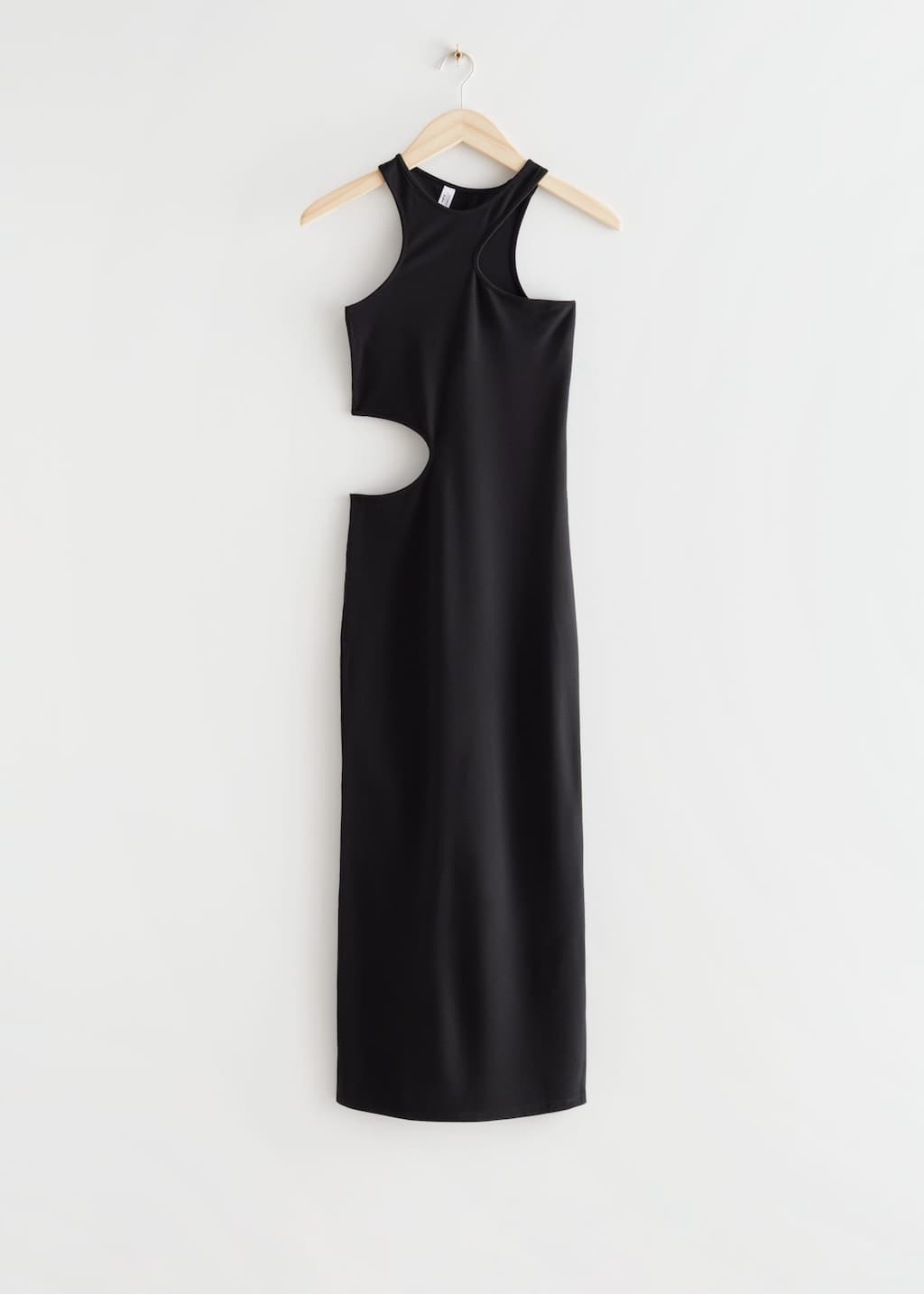 CutOut Midi Dress - Black - Bodegón