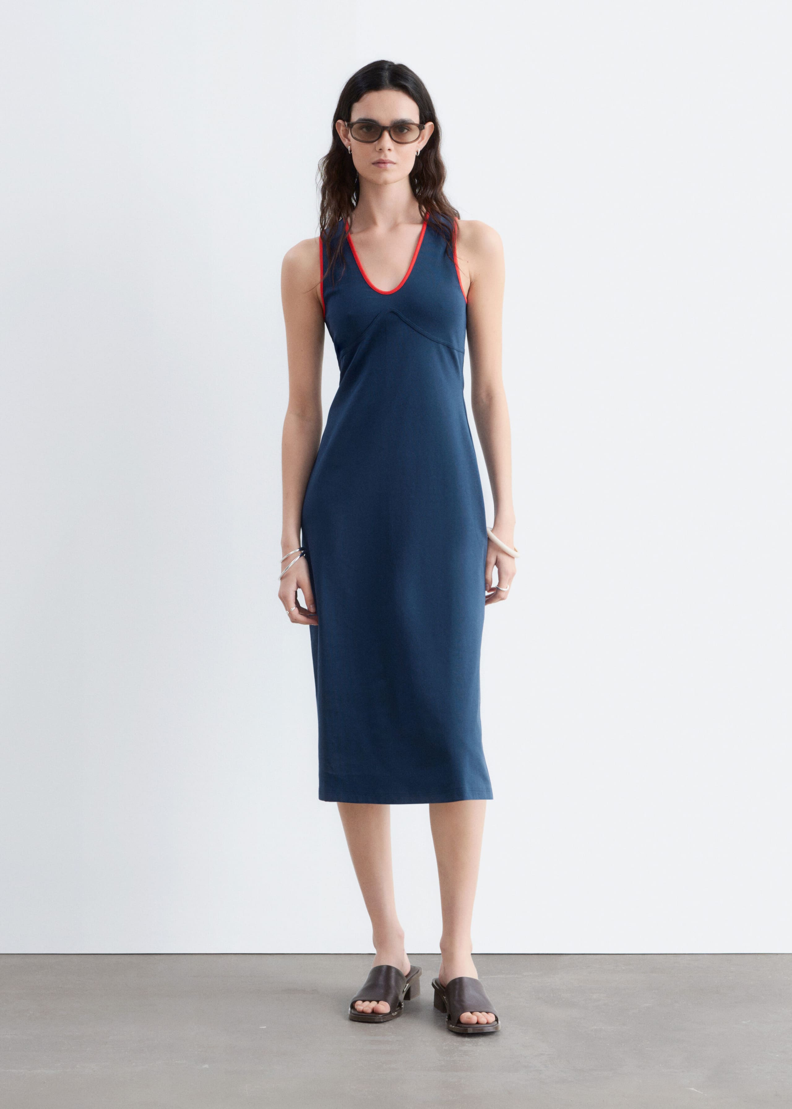 Image of U-Neck Midi Dress