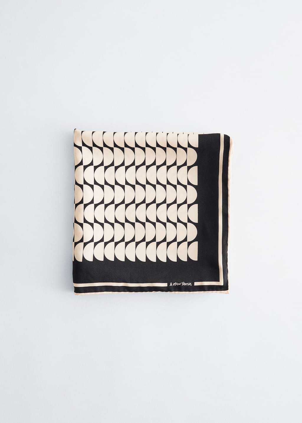 Image of Graphic-Print Square Silk Scarf