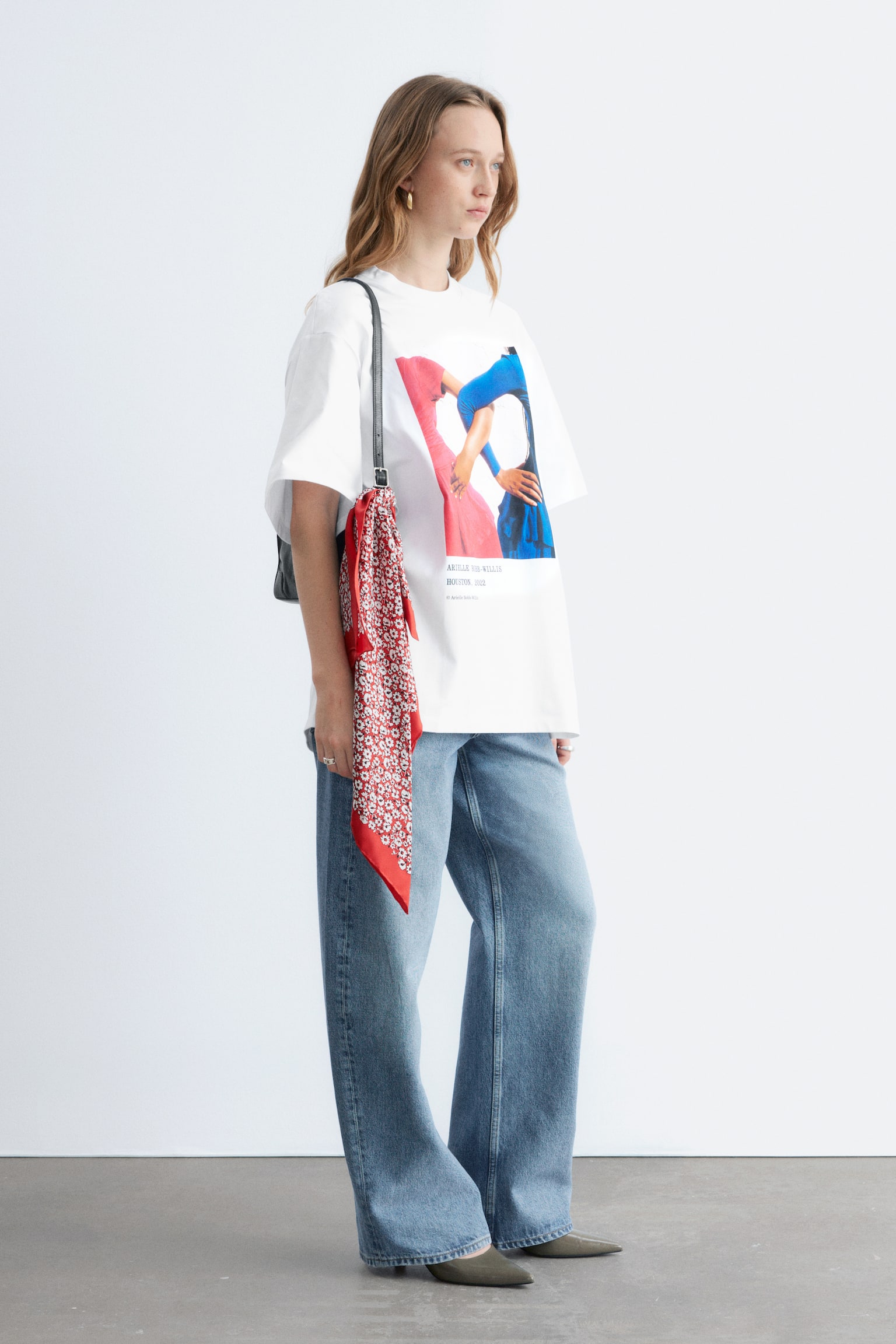 T-shirt oversize à imprimé - Blanc/Imprimé blanc/Blanc/Imprimé blanc/Blanc/Imprimé blanc - 3