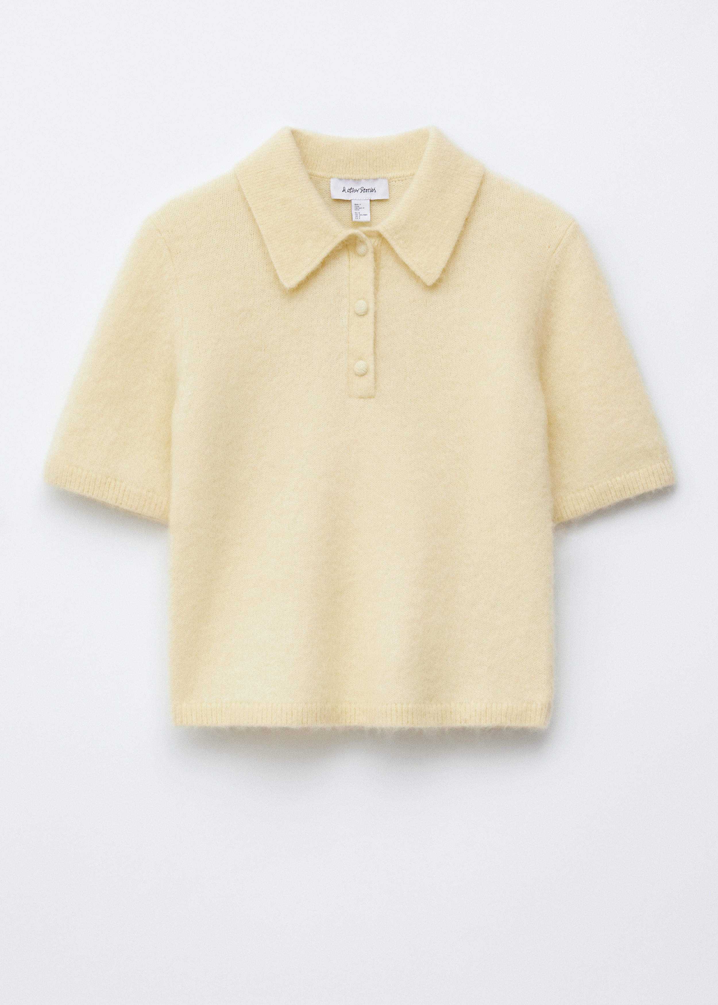 Brushed Knit Polo T-Shirt
