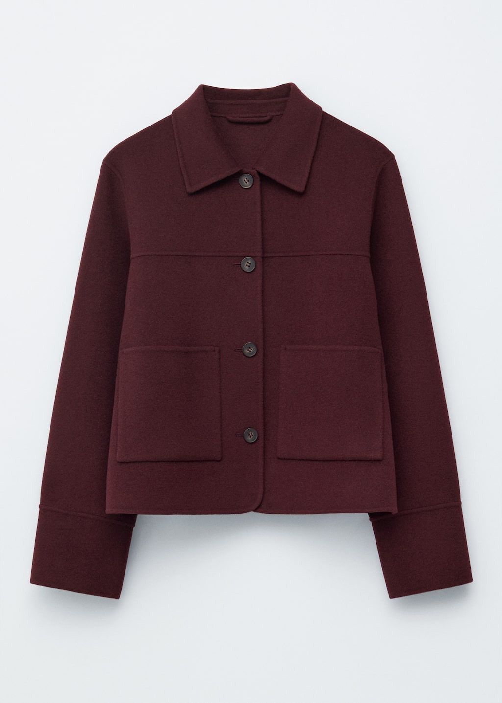 Image of Wolljacke mit Kragen