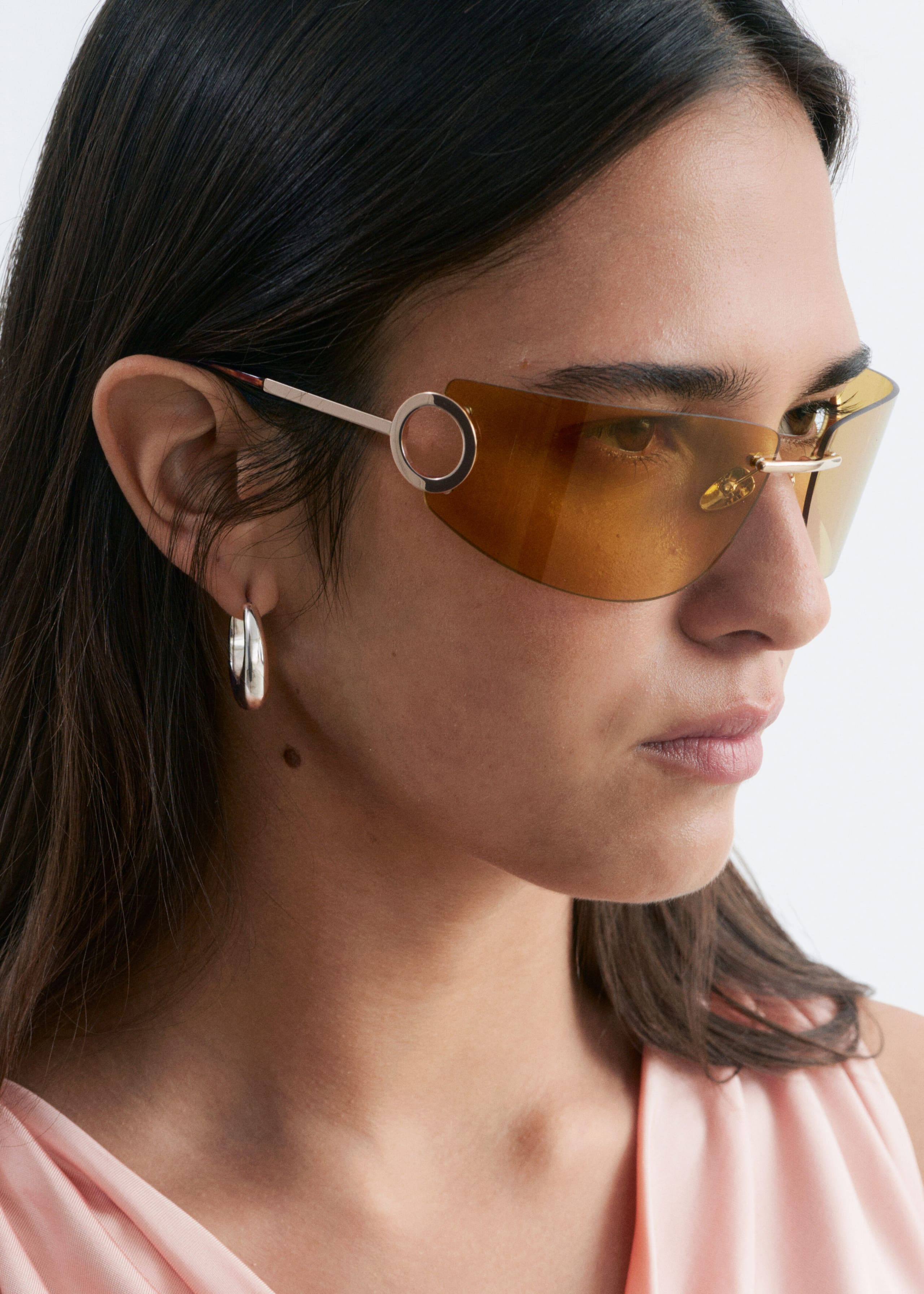 Okulary przeciwsłoneczne z boczną ochroną – Gold – Lookbook