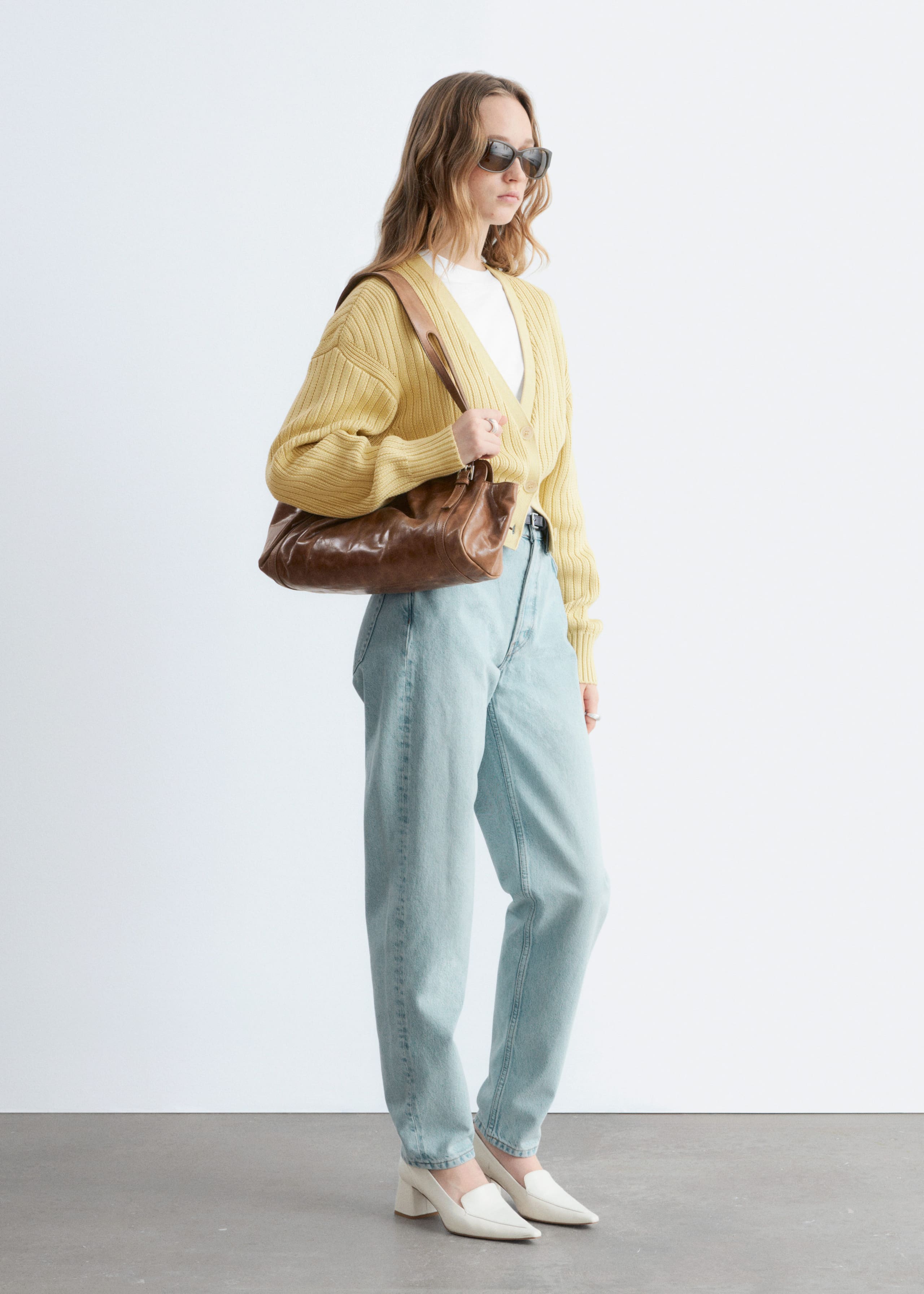 Image of Rippstrickjacke aus Baumwolle