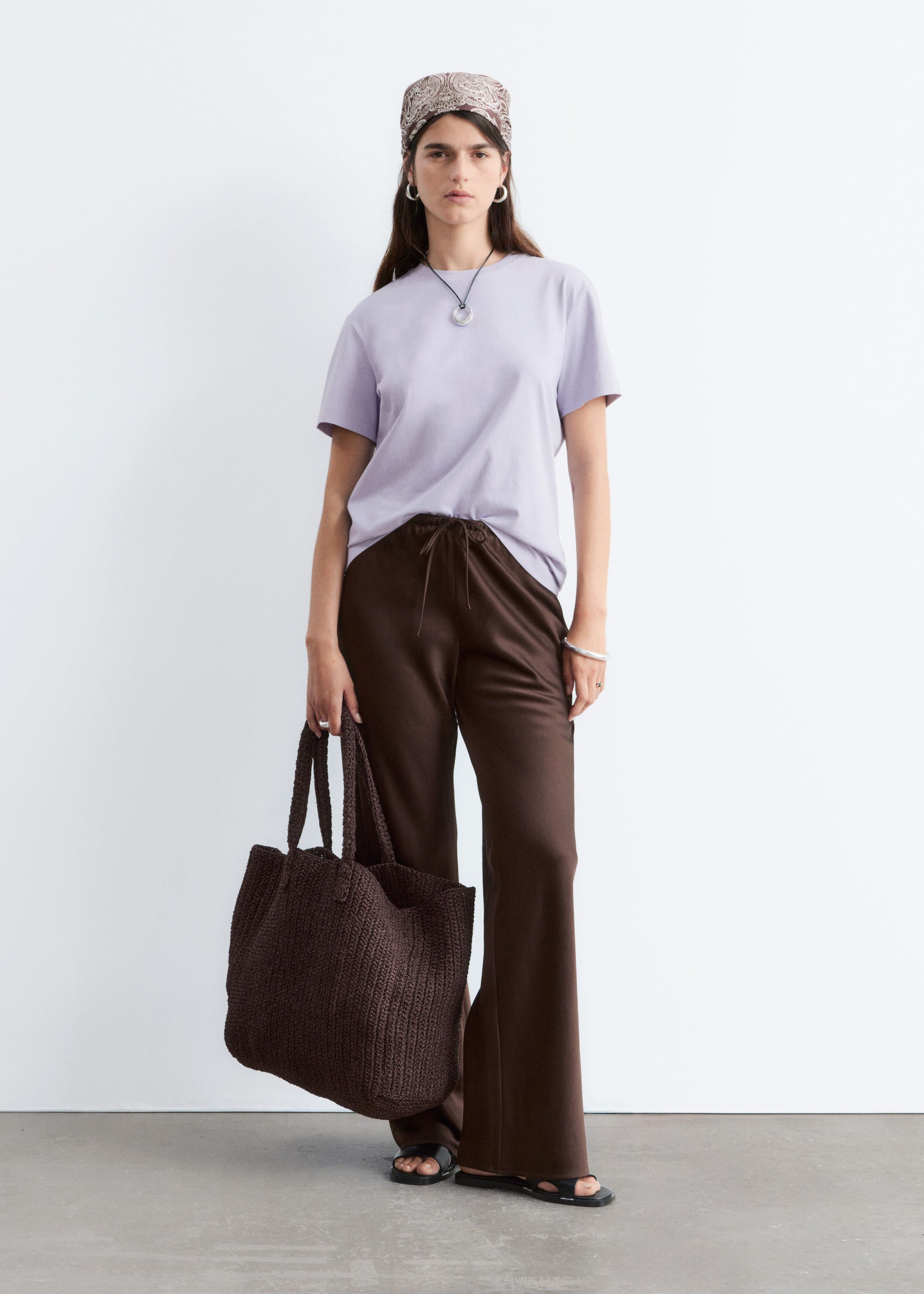 Image of Cotton Crew-Neck T-Shirt