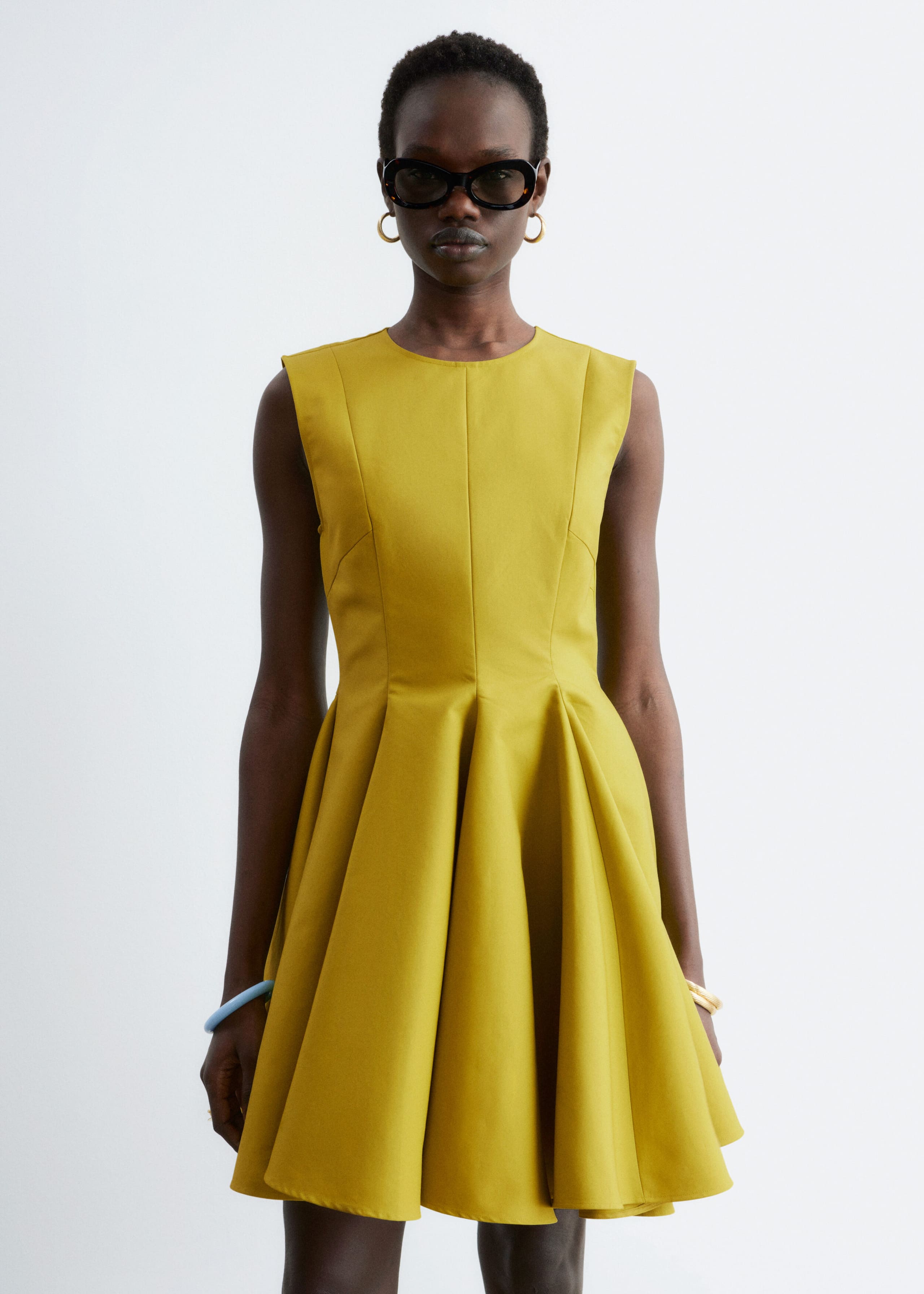 Image of Minikleid mit Falten