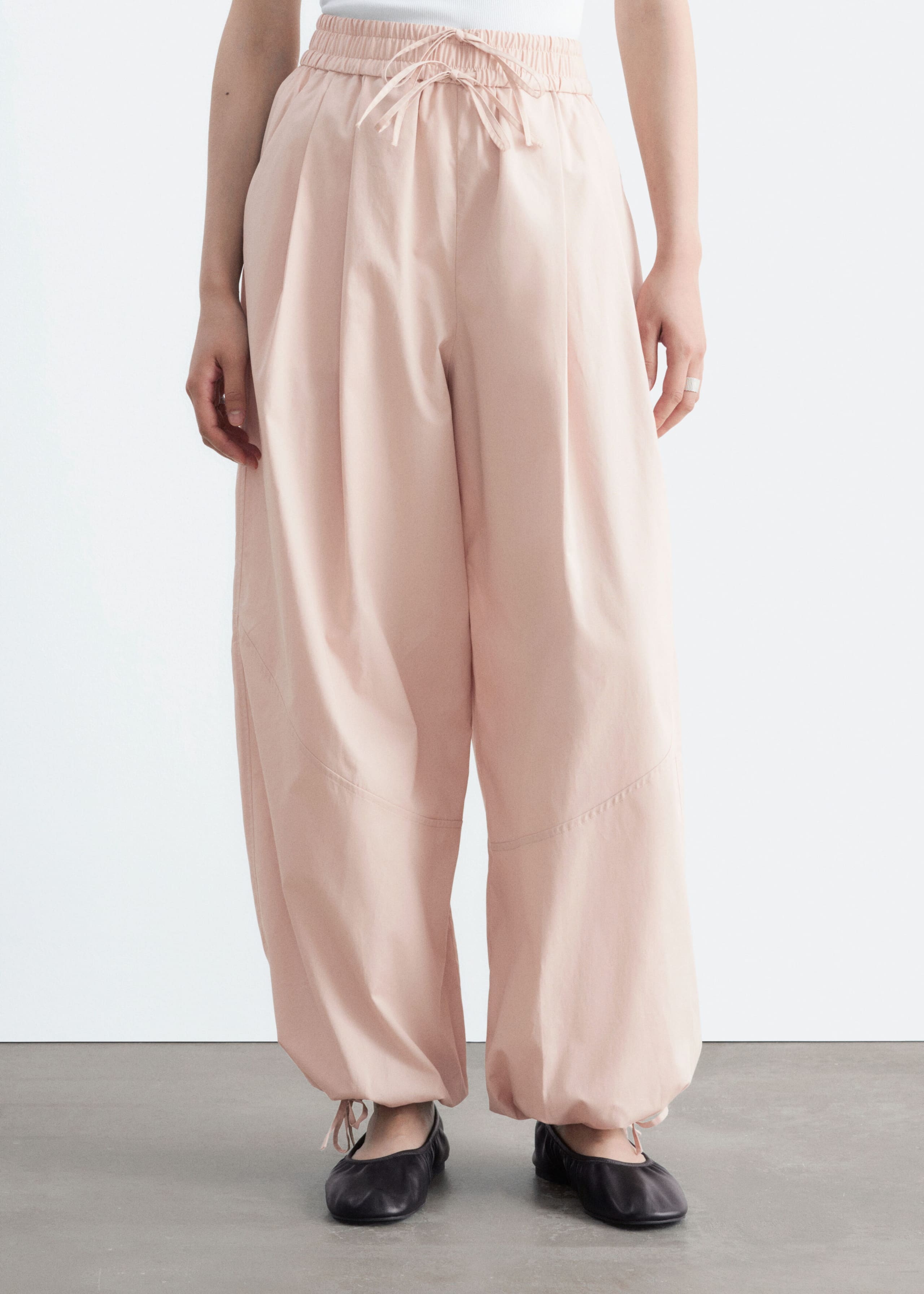 Katoenen ballonbroek - Oudroze - Lookbook