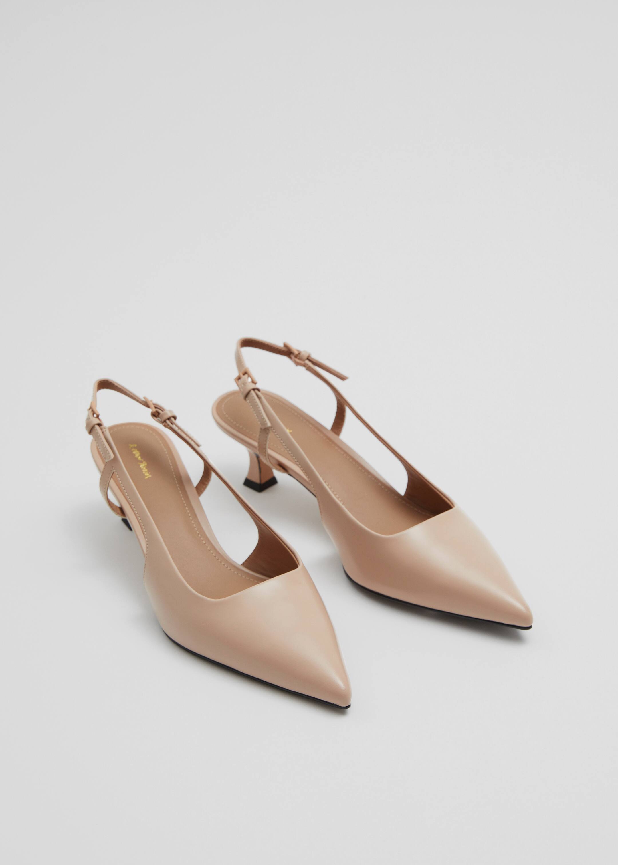 Ingrandisci l'immagine: Slingback Leather Pumps - Ecru - DONNA | H&M CH 2