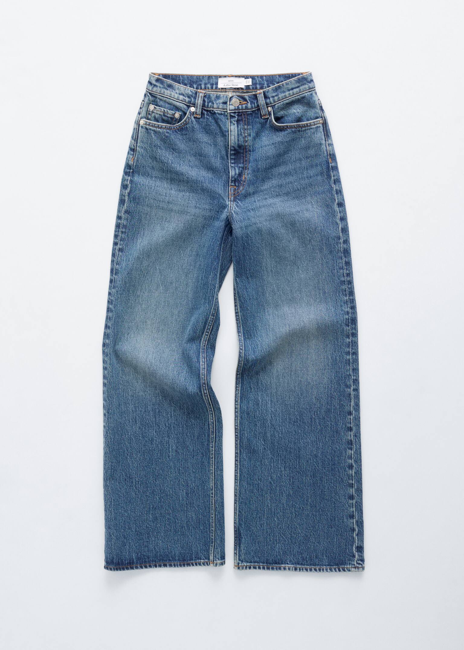 Wide-Leg Jeans - Blue/Dark Blue/Mid Blue Wash/Dark Red/Dark Brown/Black/Medium Blue/Light blue - 1