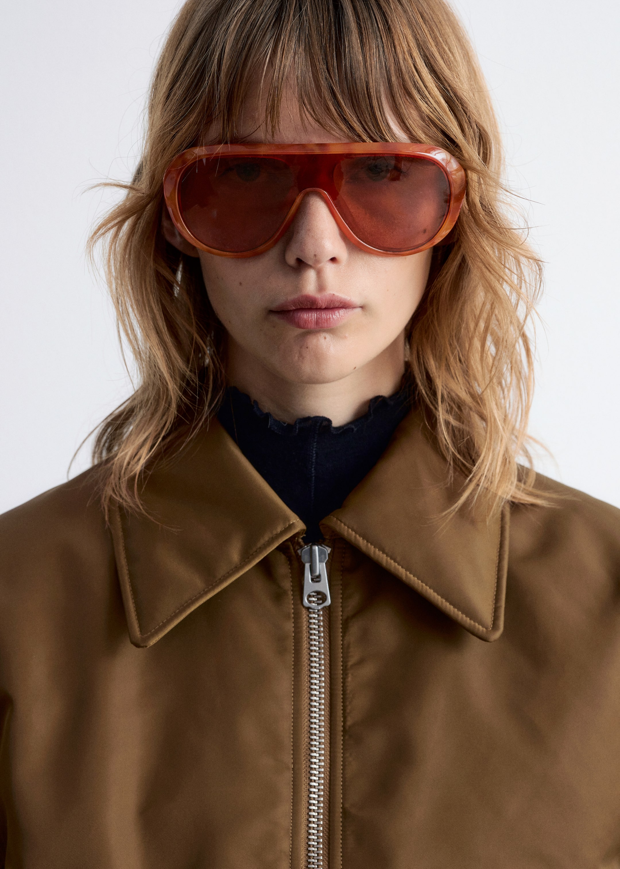 Agrandir l'image: Veste style bomber courte - Brun kaki - FEMME | H&M BE 2
