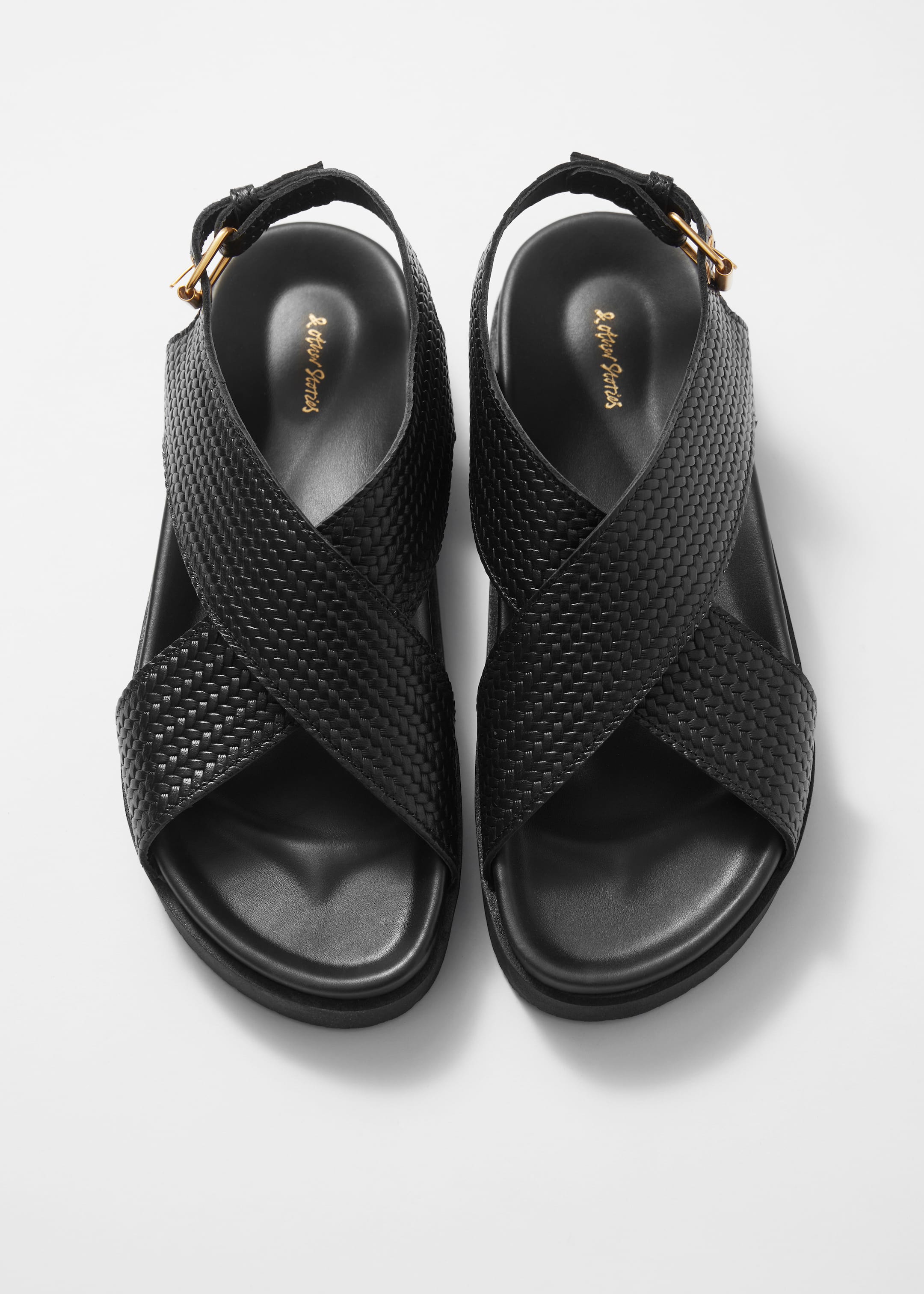 View larger image: Criss-Cross Leather Sandals - Black - Ladies | H&M GB 4