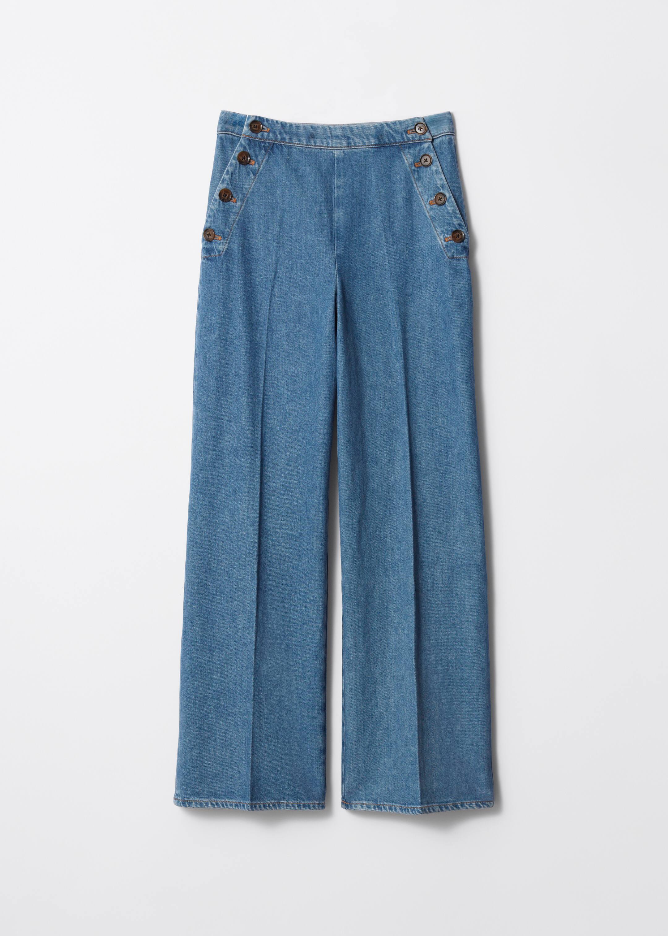 View larger image: Pleated Flared Jeans - Blue - Ladies | H&M GB 1