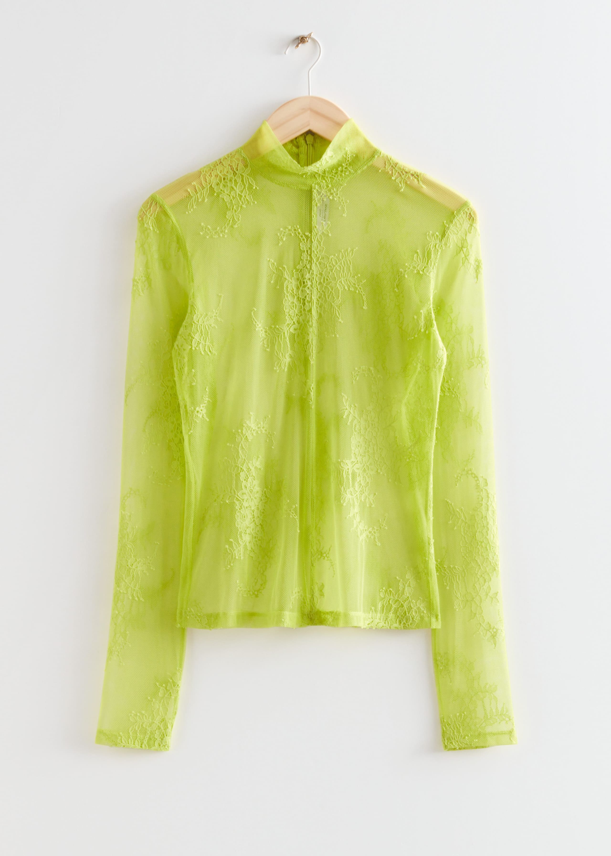 Sheer Lace Top - Lime - Still Life