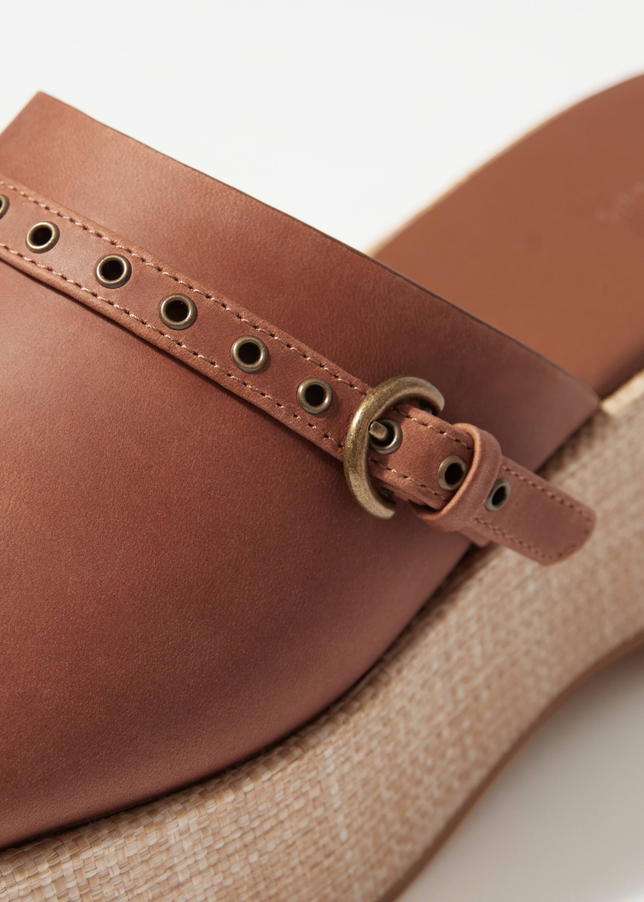 Agrandir l'image: Mules en daim à plateformes - Cognac - FEMME | H&M BE 5