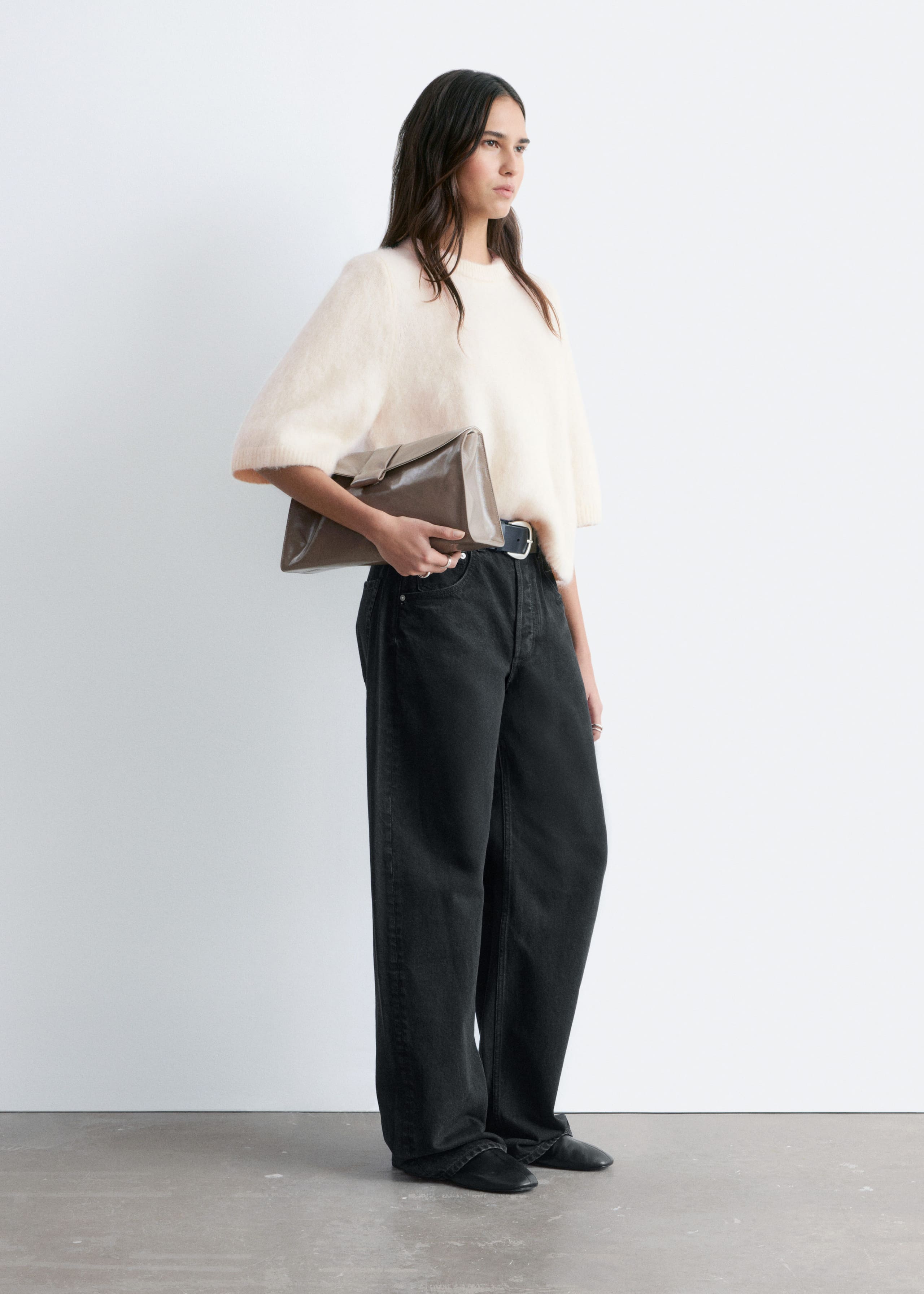 Image of Mohair-Blend Knitted T-shirt