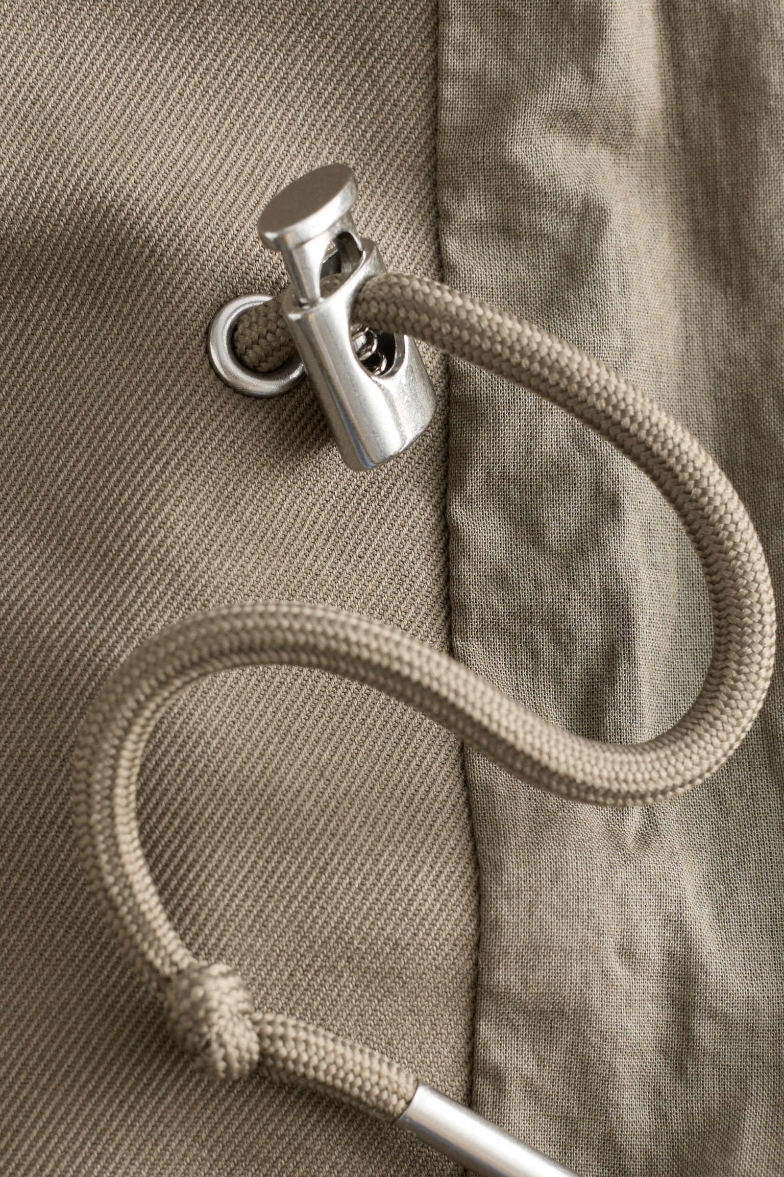 Giacca utility oversize con coulisse - Verde kaki/Marrone scuro/Giallo senape - 4