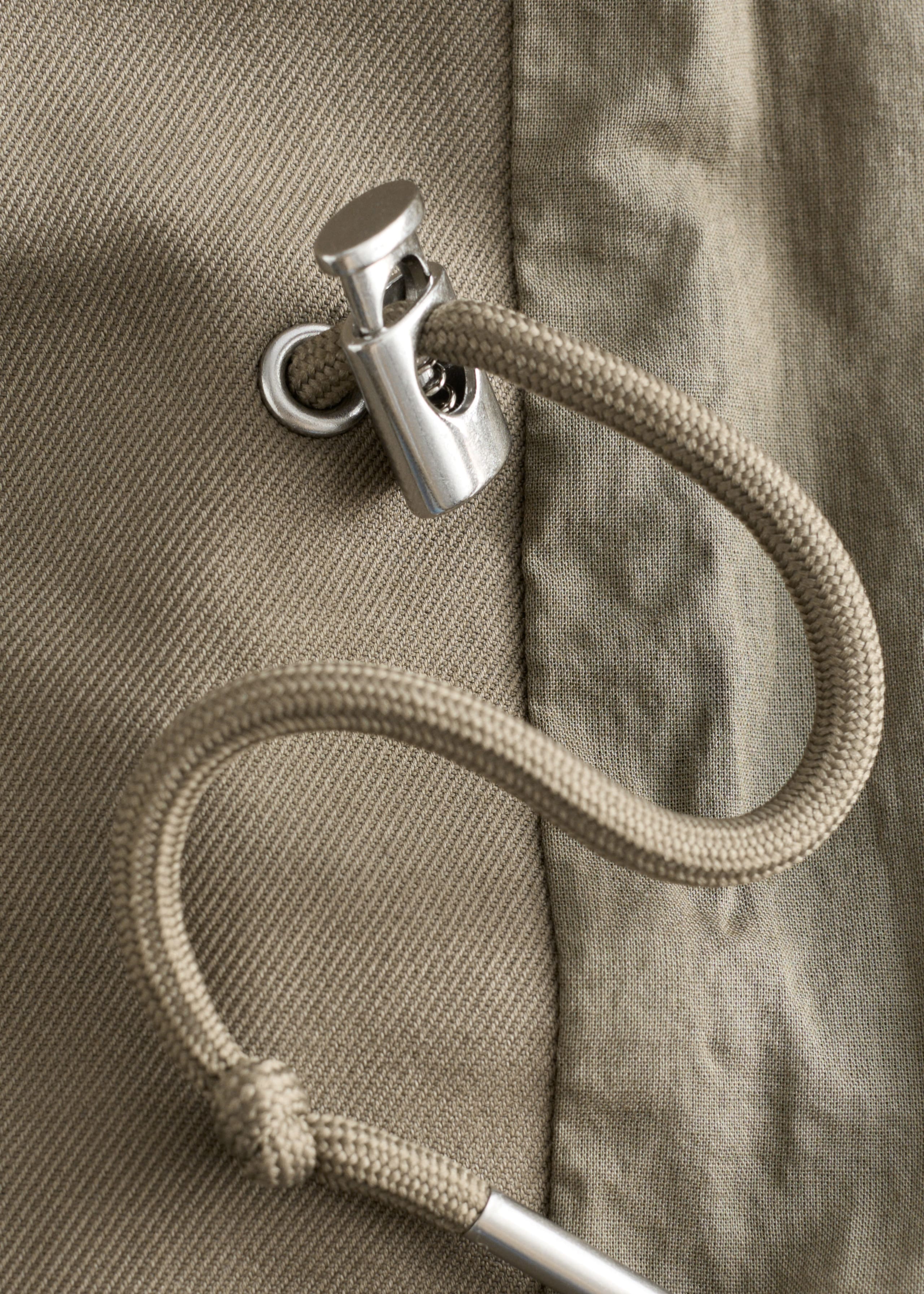 Image of Oversized Drawstring Utility Jacket