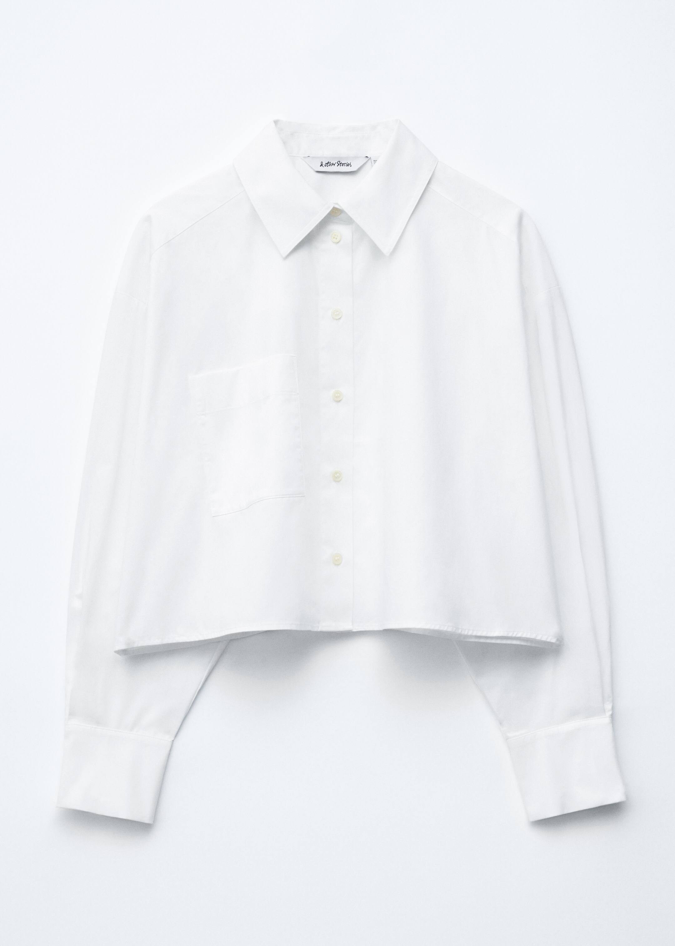 Größeres Bild ansehen: Kurze Oversized-Bluse aus Baumwolle - Weiß - Ladies | H&M DE 6