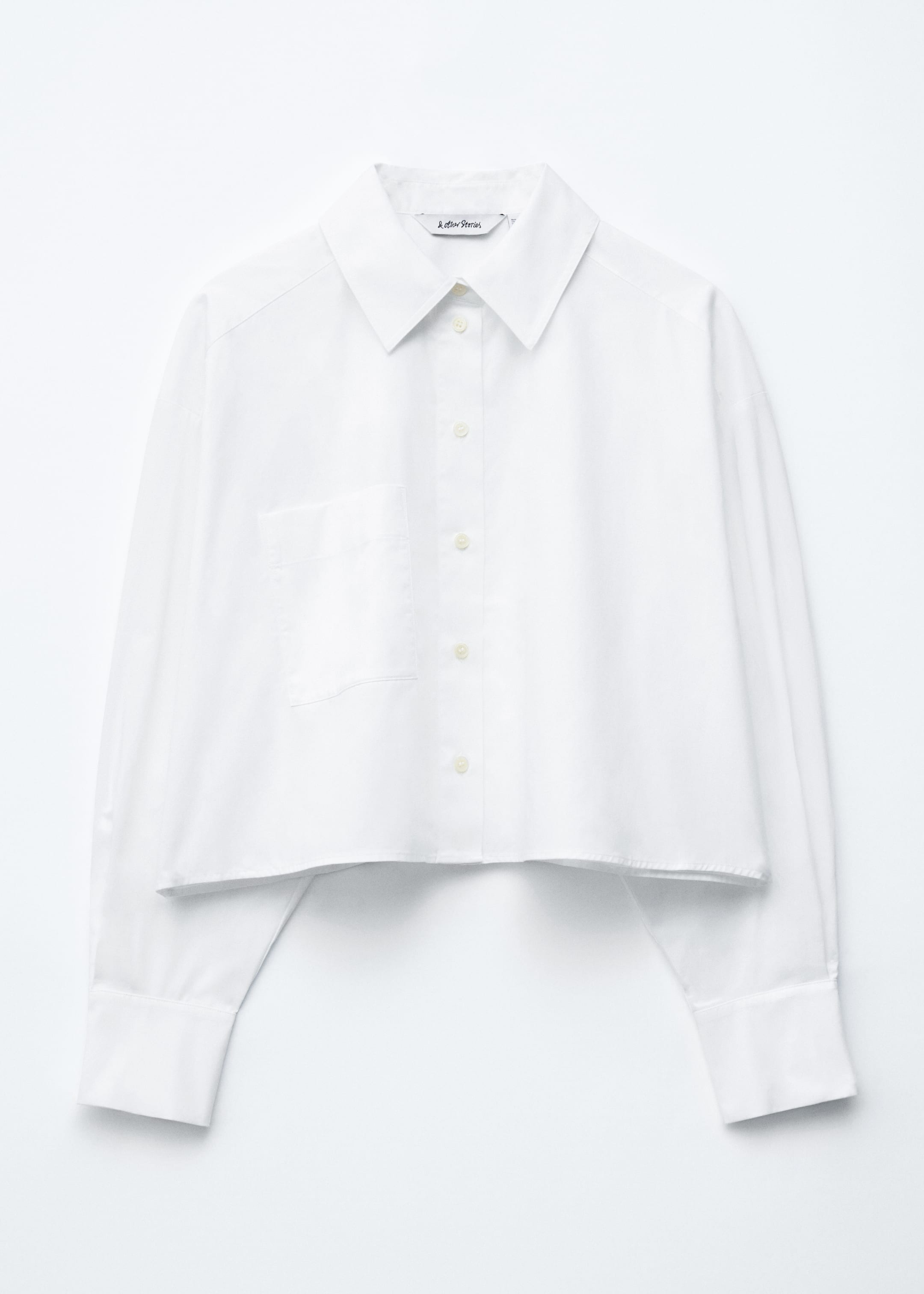 Visualizza immagine più grande: Camicia cropped in cotone oversize - Bianco - DONNA | H&M IT 6