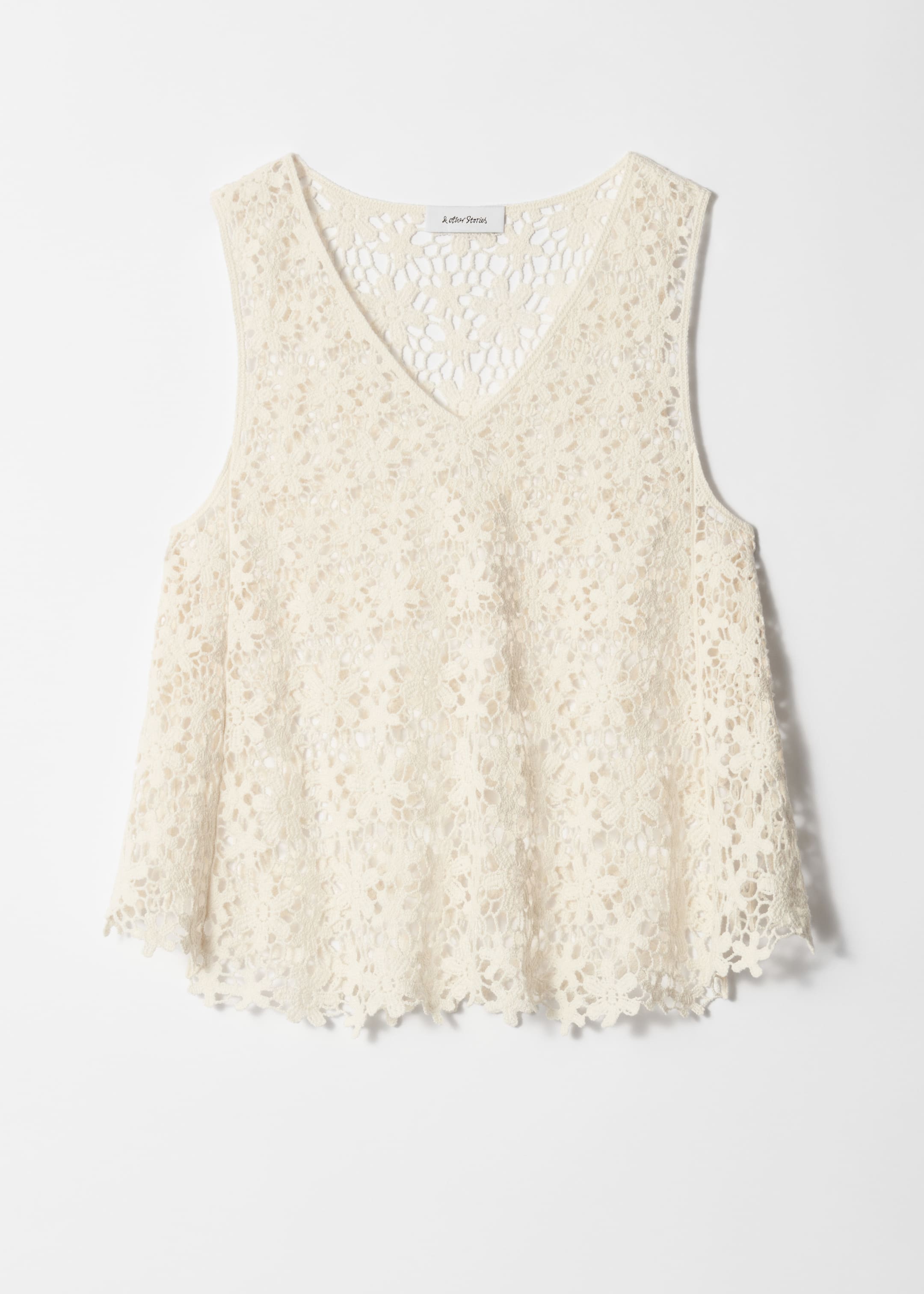 Visualizza immagine più grande: Top all'uncinetto senza maniche - Bianco - DONNA | H&M IT 5