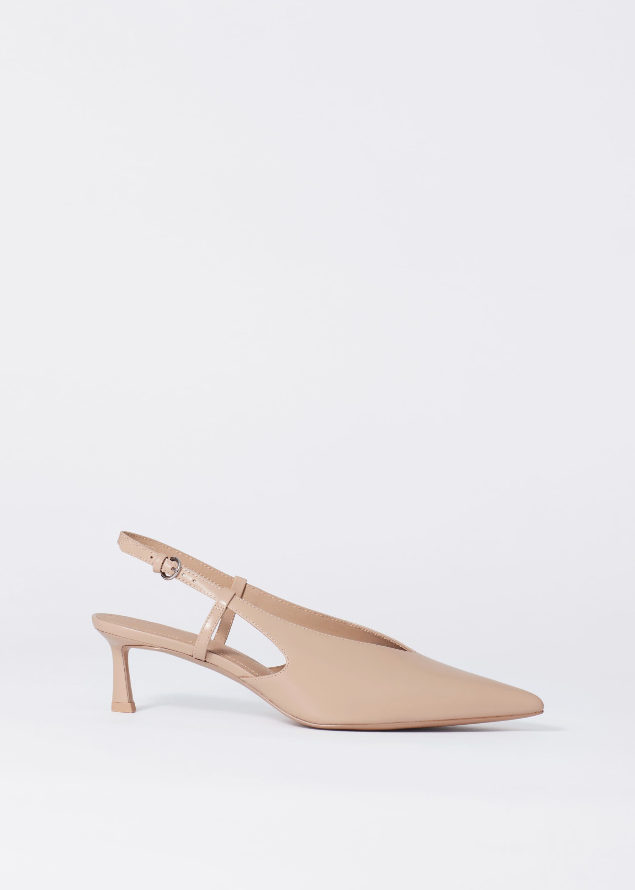 Ver imagen más grande: Zapatos de tacón destalonados clásicos de piel - Beige - MUJER | H&M ES 2