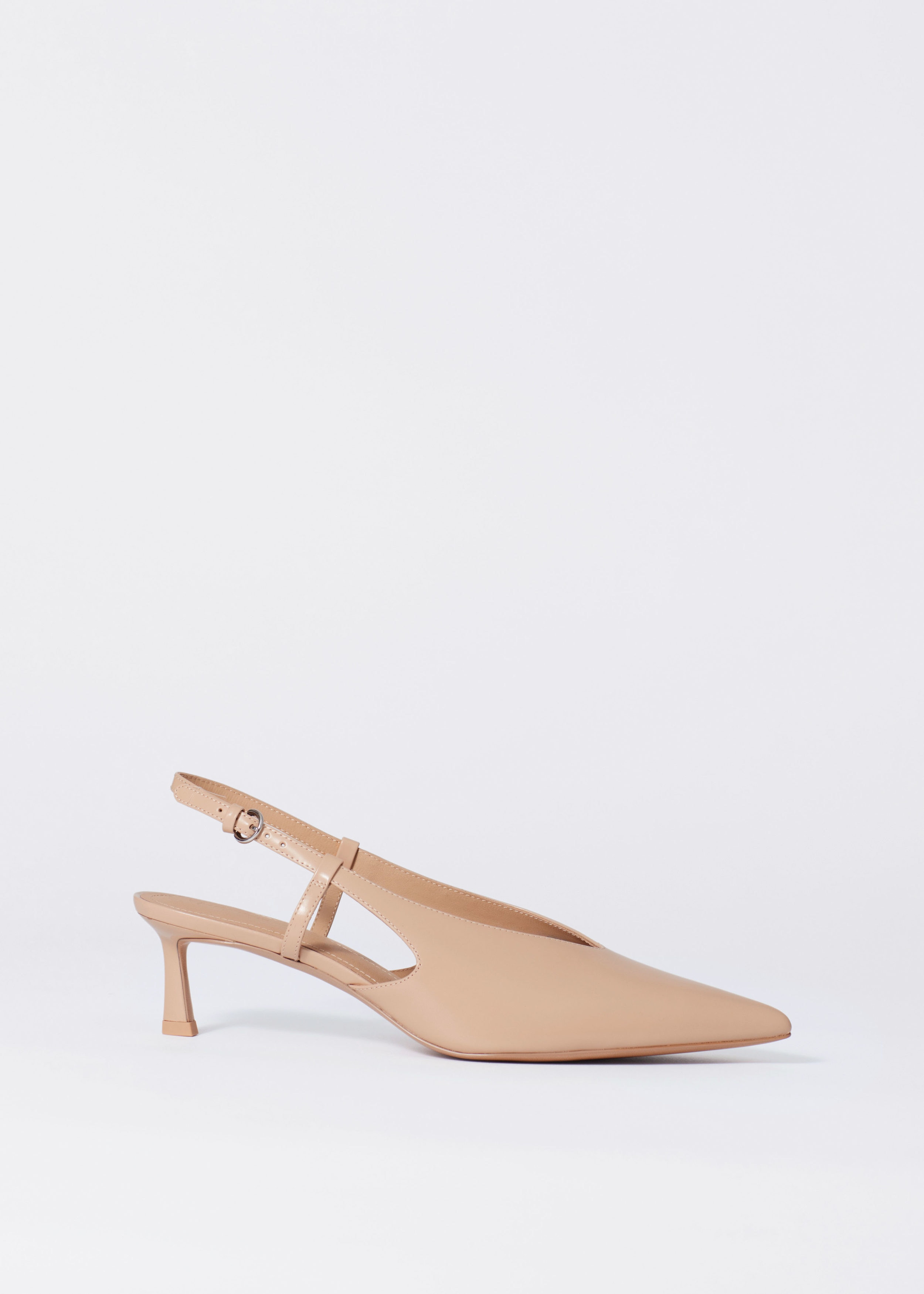 Classic Leather Slingback Pumps