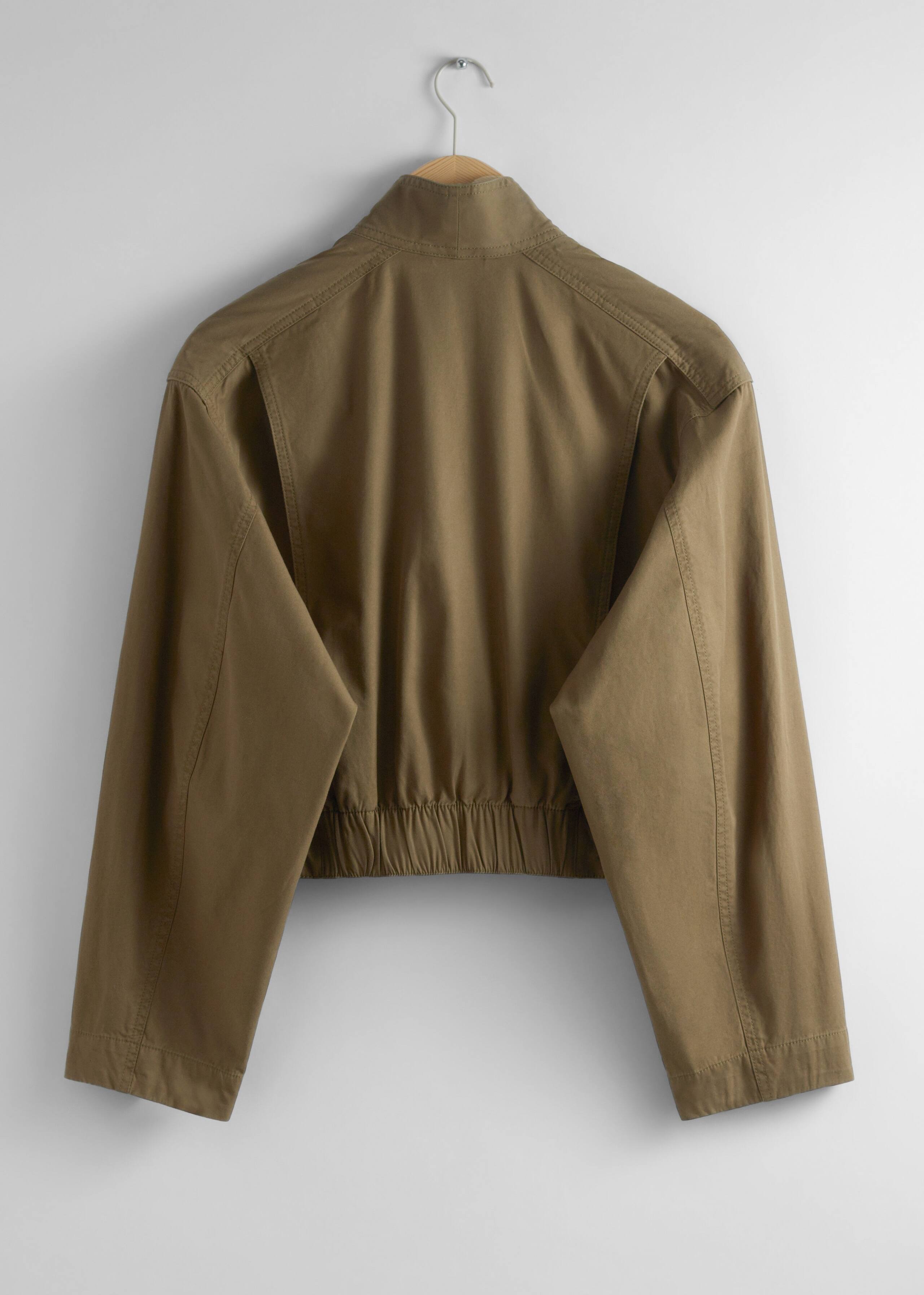 Jacke mit Schalkragen - Beige - Stillleben