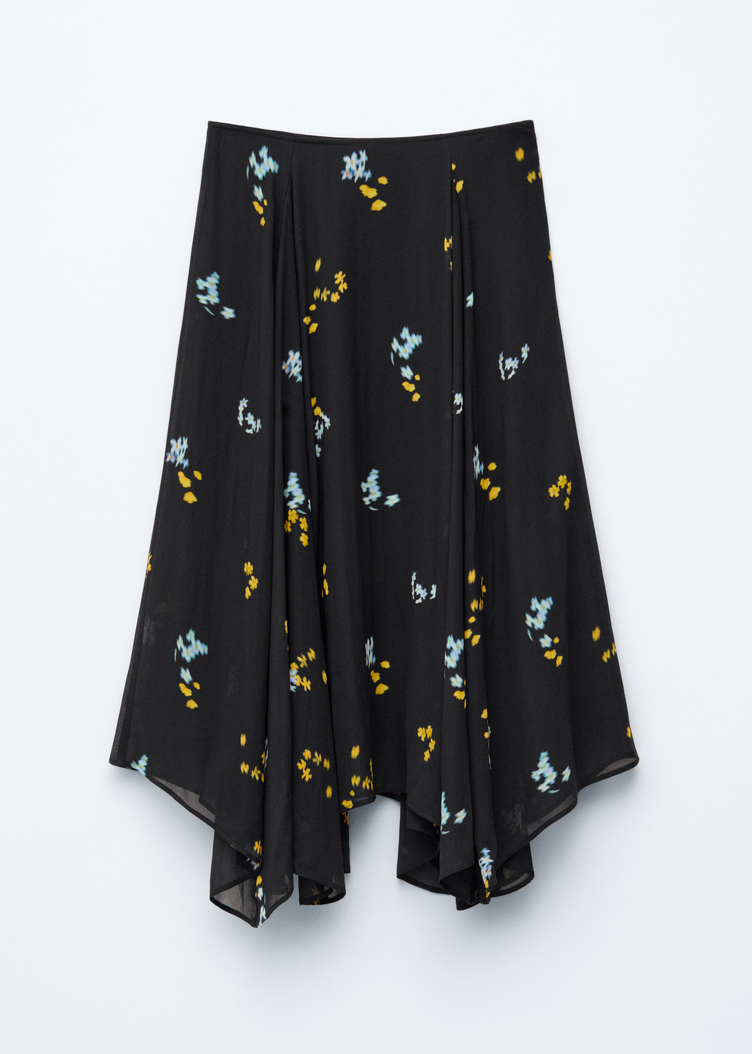 Asymmetric Midi Skirt