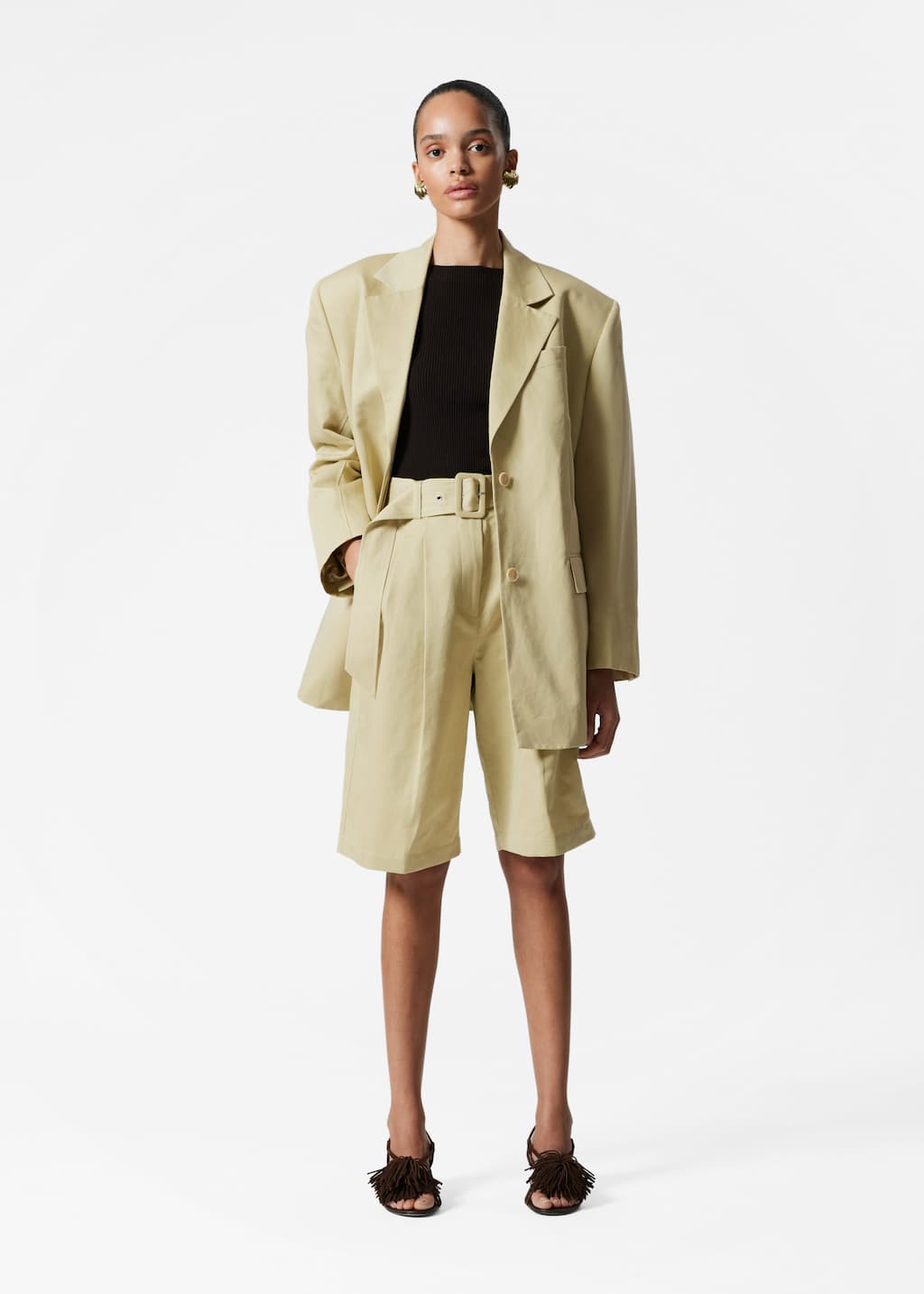 Image of Bermuda-Shorts mit Falten