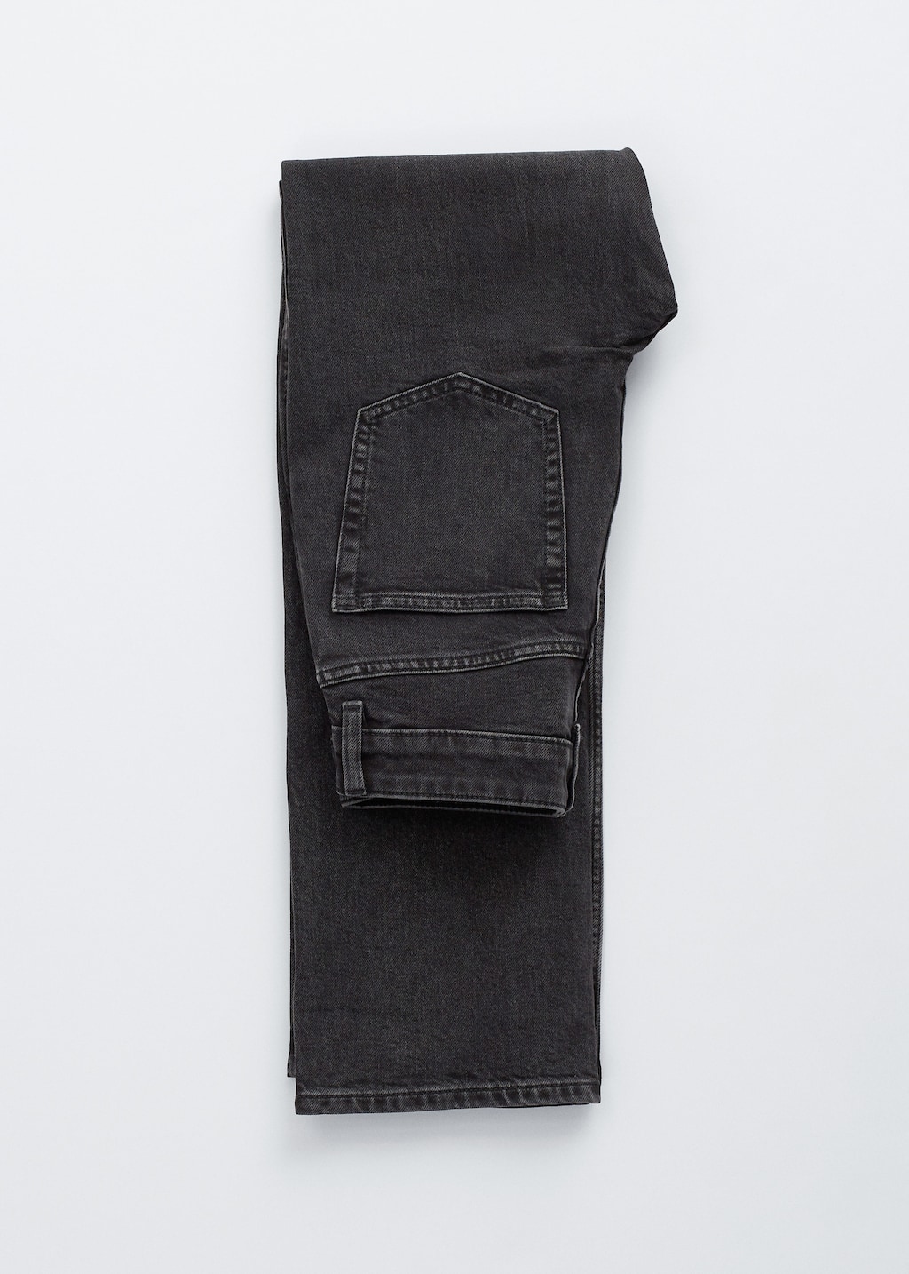 Image of Jeans med hög midja och raka ben